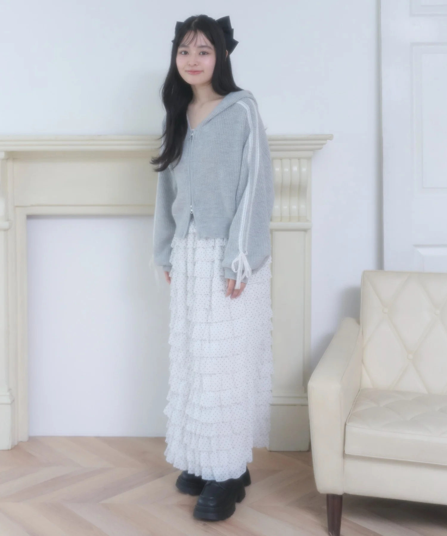 レースリボンニットパーカー - Image 18