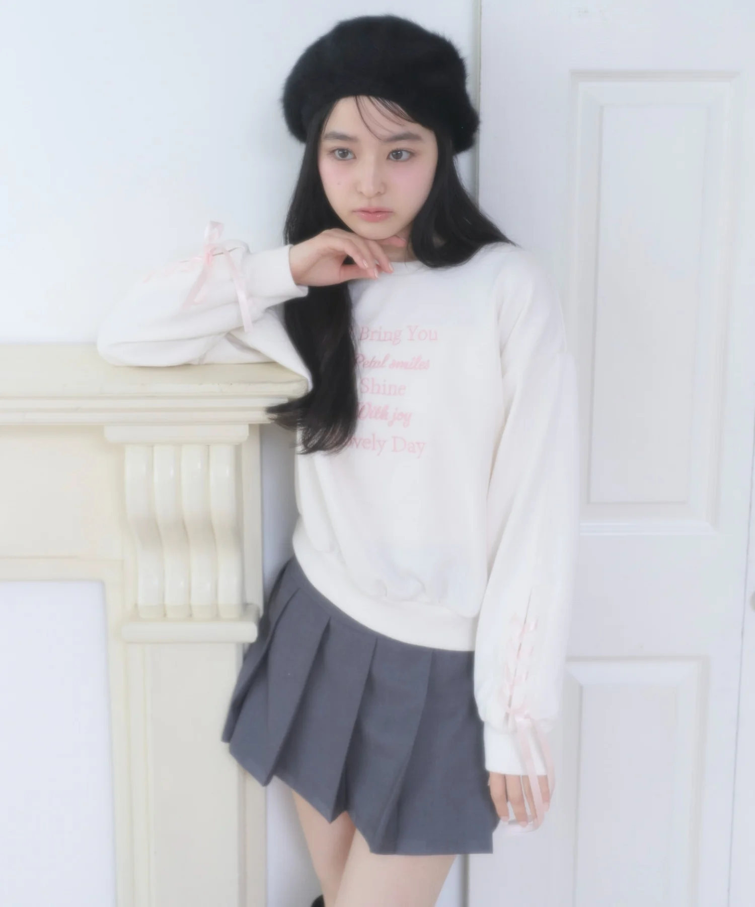 レースアップリボンスウェット - Image 10