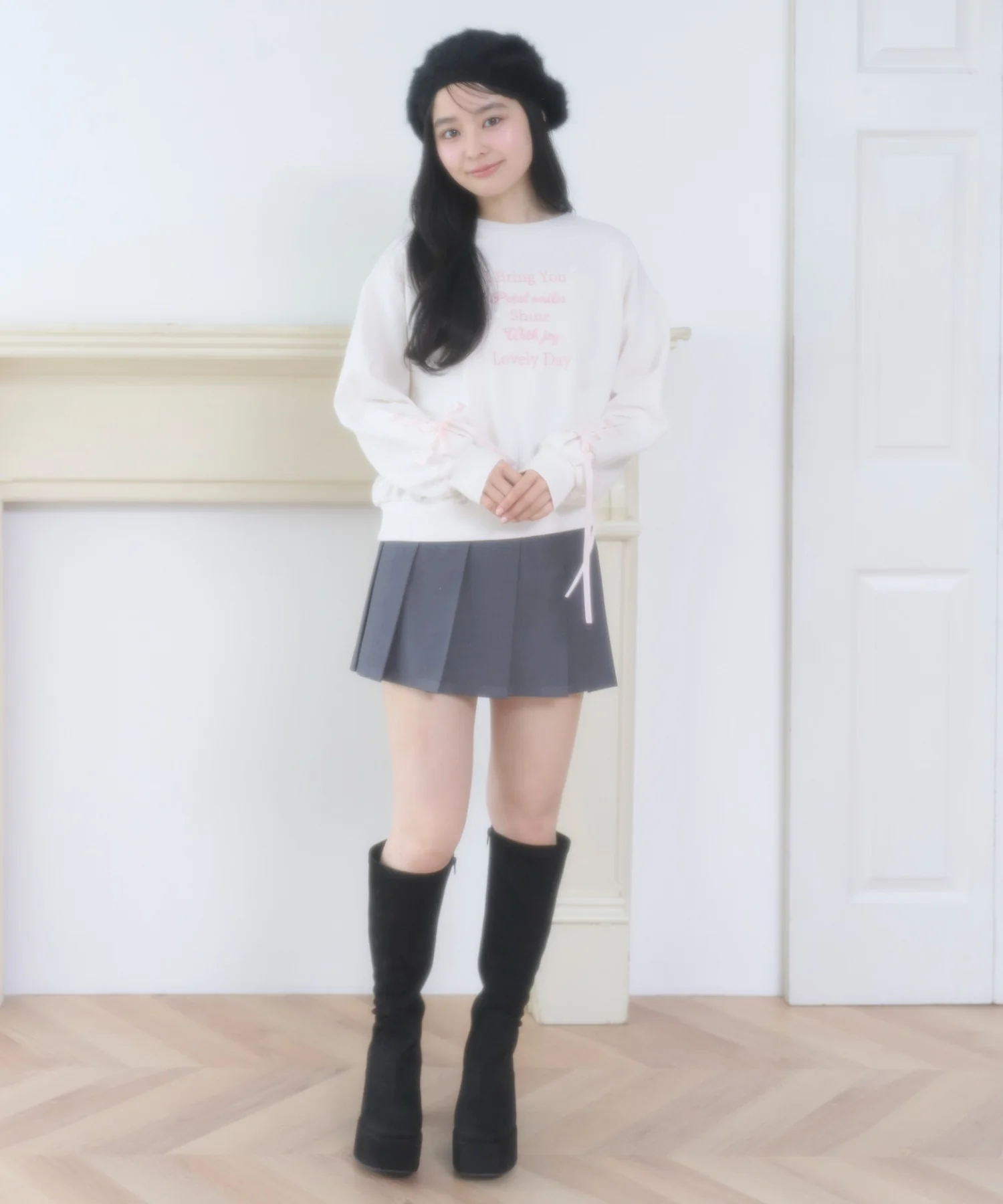 レースアップリボンスウェット - Image 11