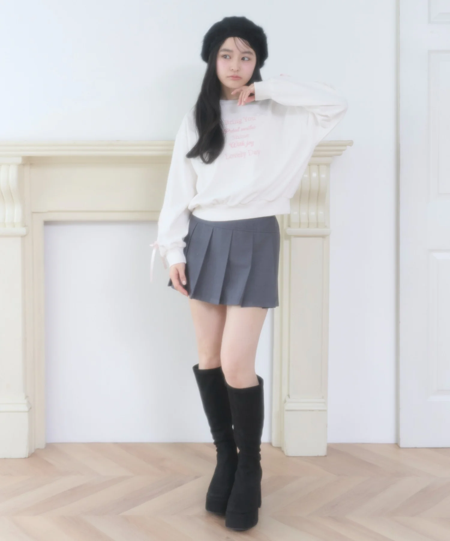 レースアップリボンスウェット - Image 12