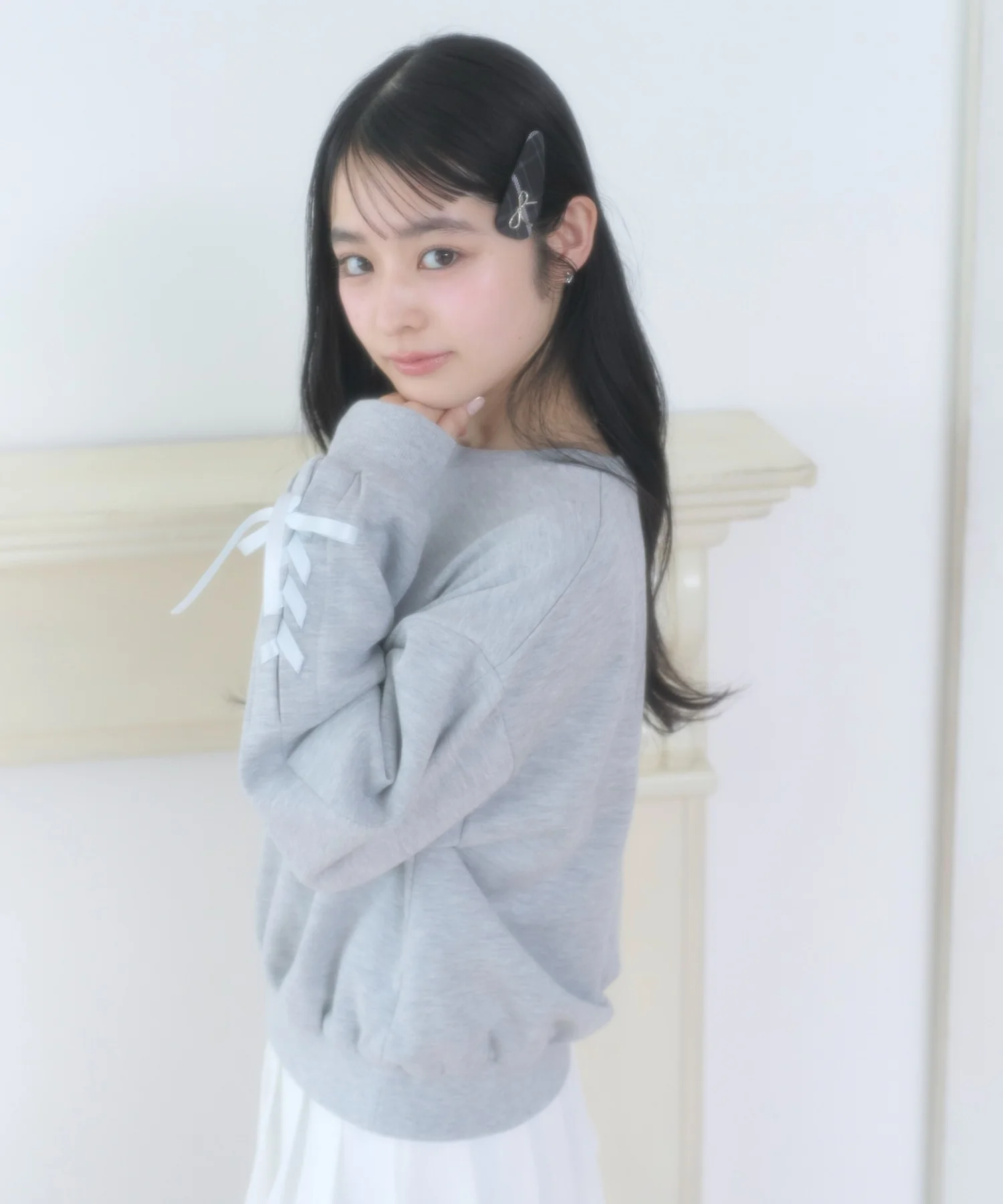 レースアップリボンスウェット - Image 13