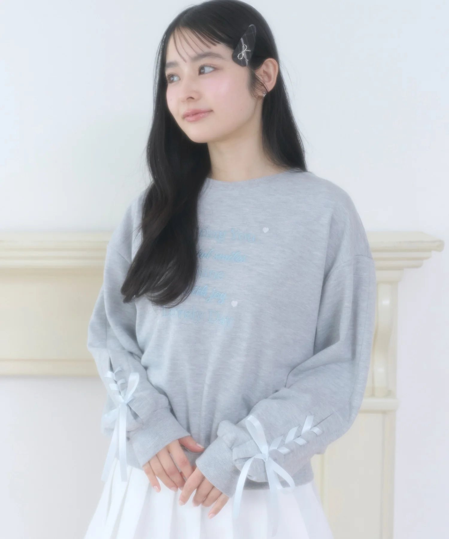 レースアップリボンスウェット - Image 14