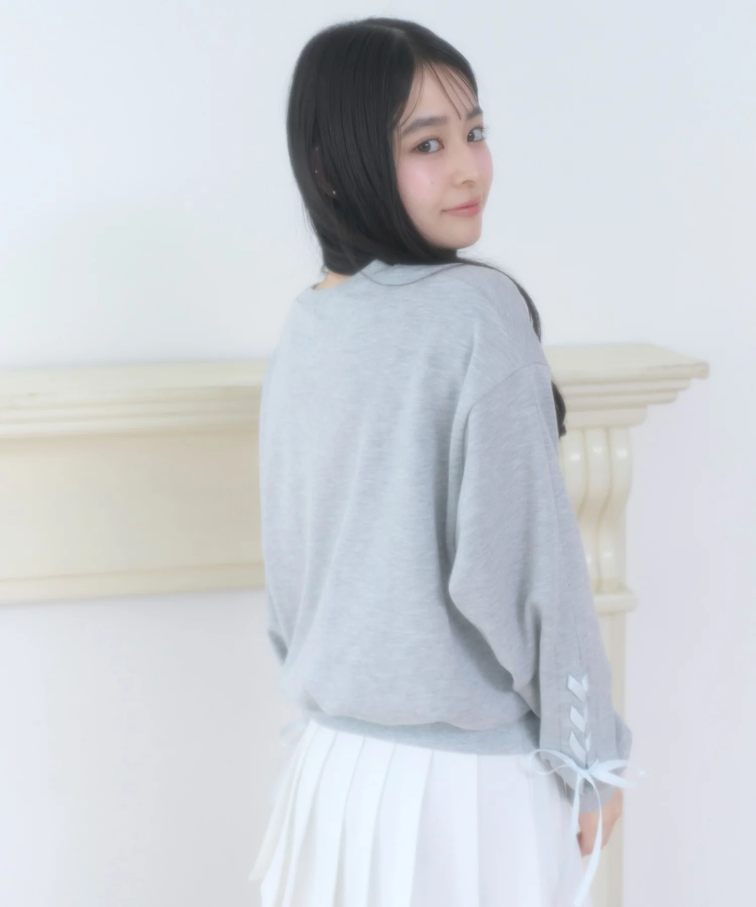 レースアップリボンスウェット - Image 15