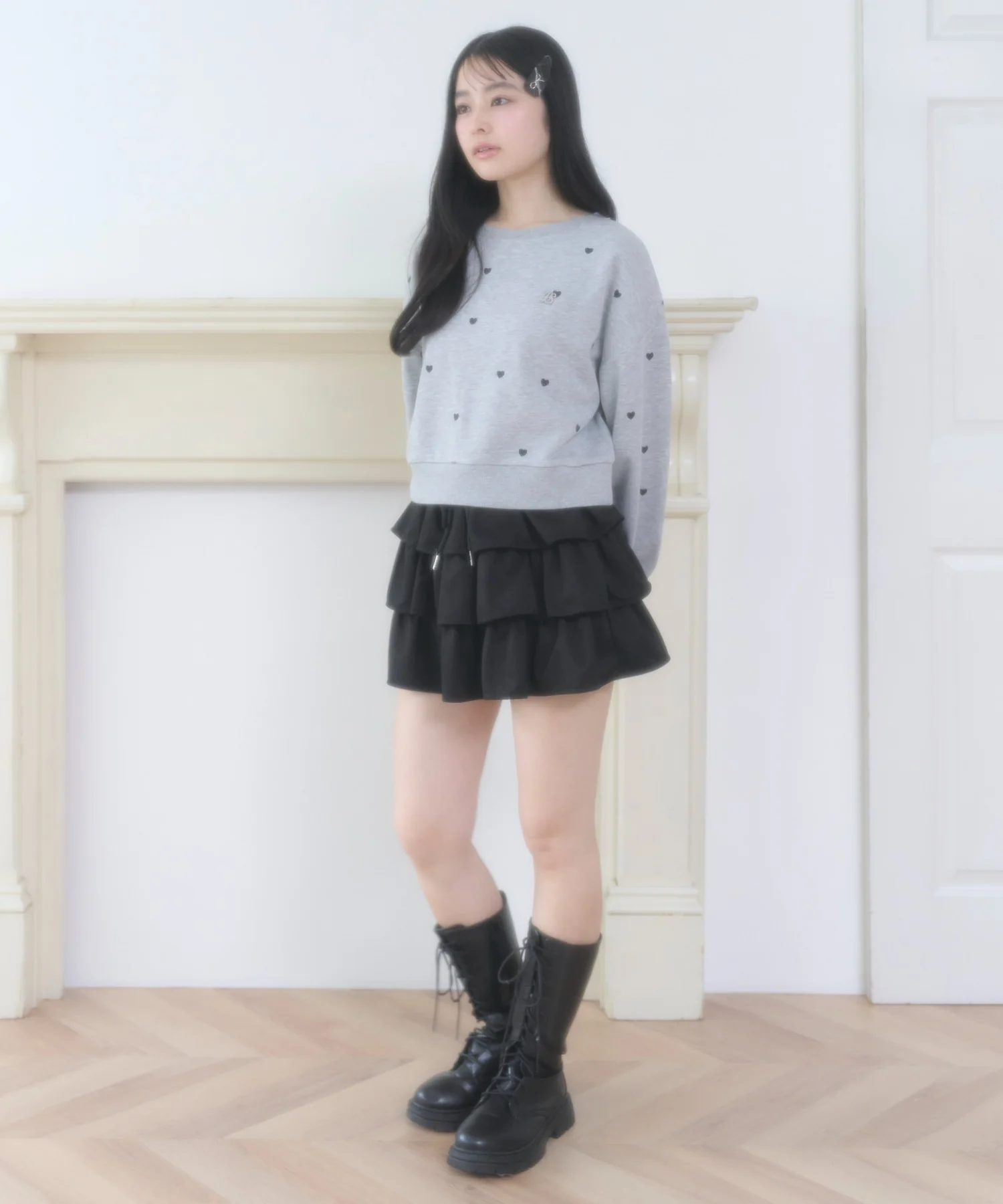 ハート総柄刺繡スウェット - Image 10