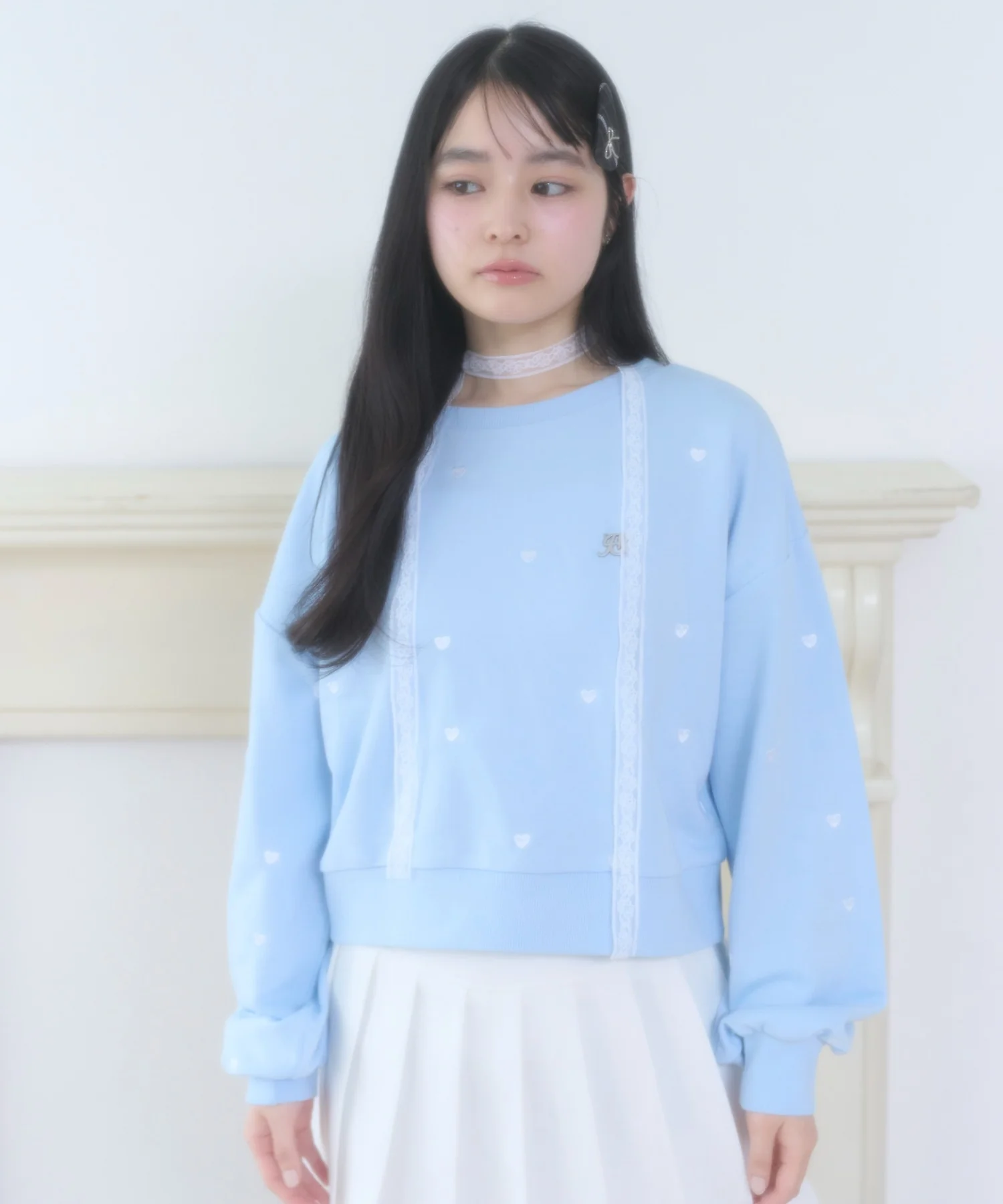 ハート総柄刺繡スウェット - Image 11