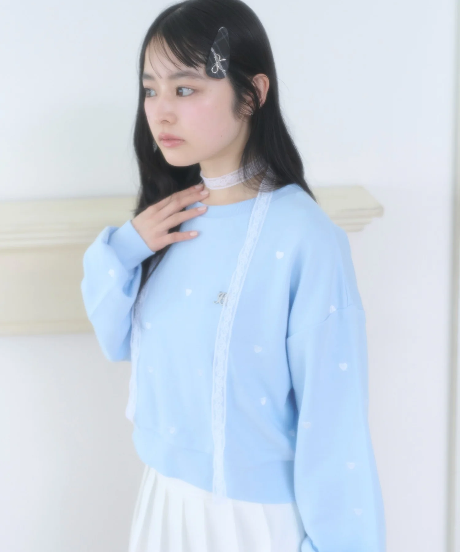 ハート総柄刺繡スウェット - Image 12