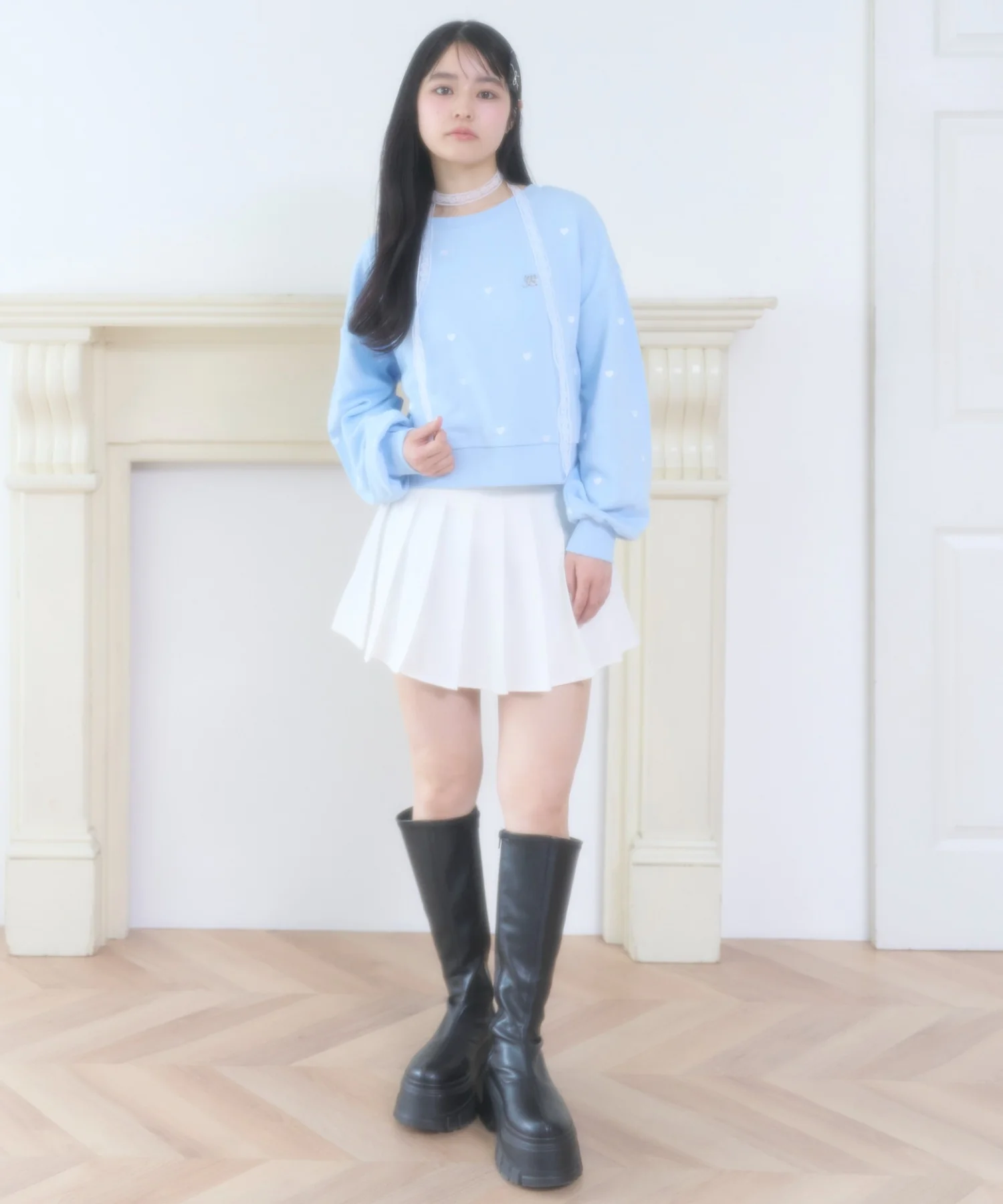 ハート総柄刺繡スウェット - Image 14