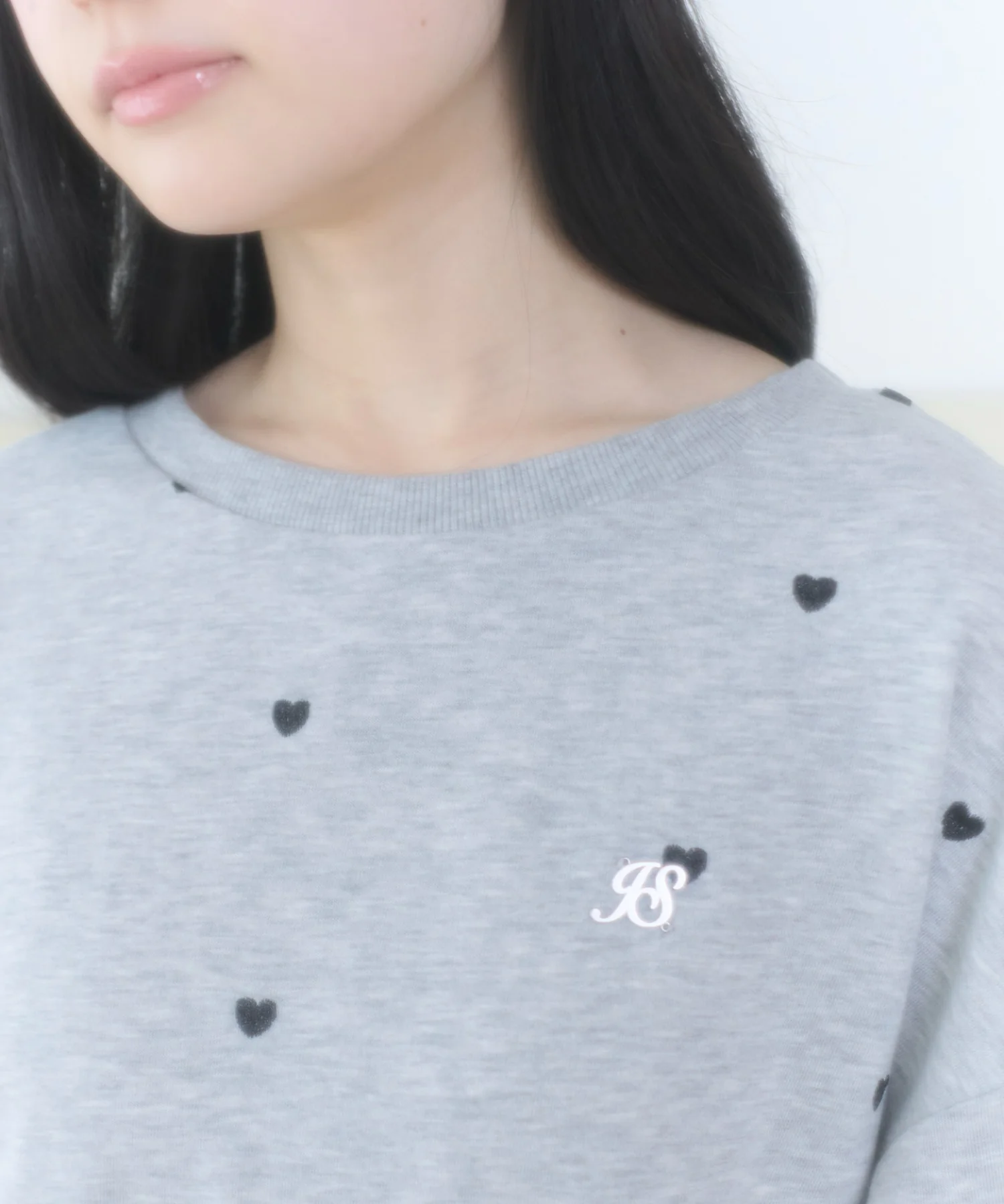 ハート総柄刺繡スウェット - Image 7