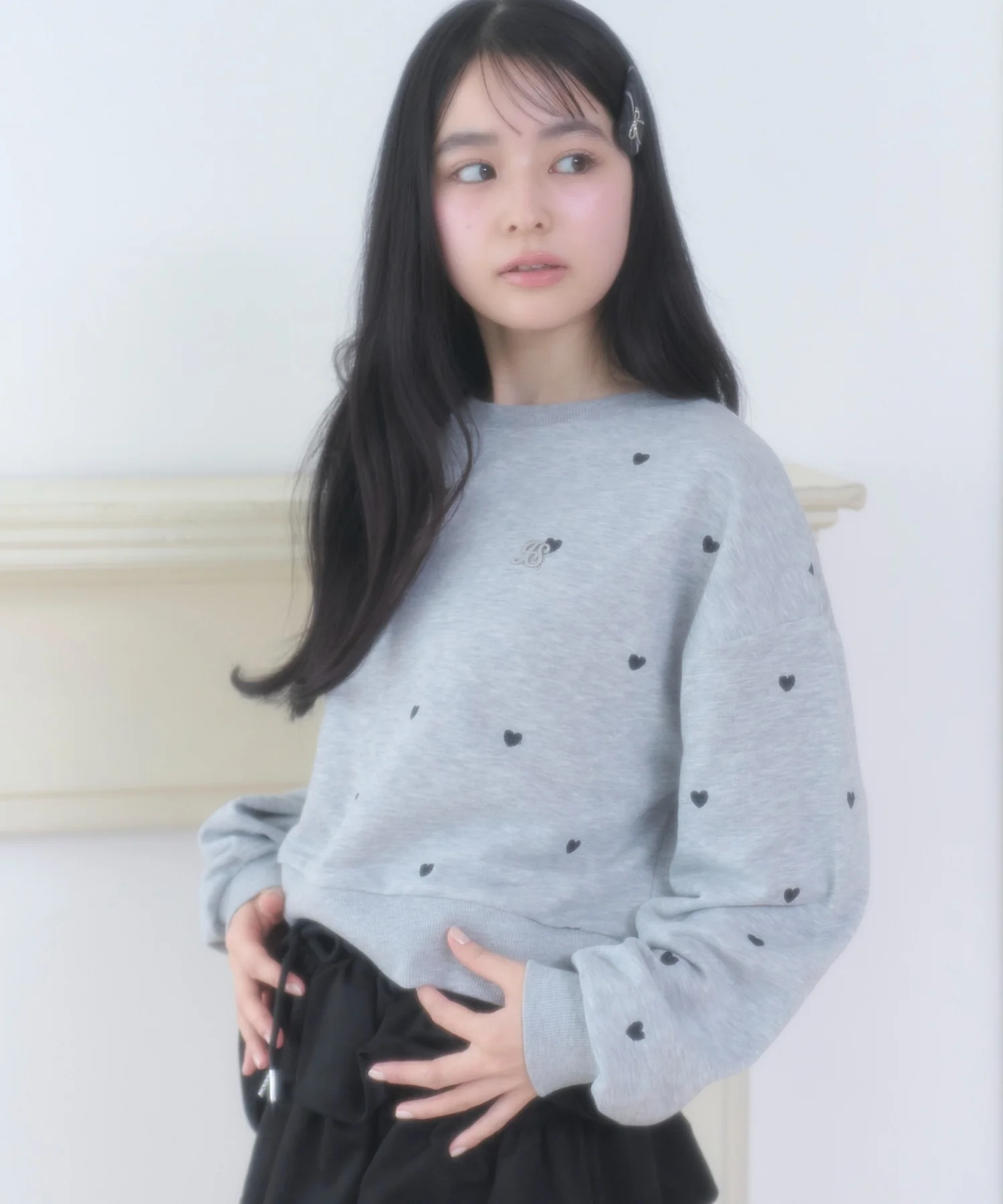 ハート総柄刺繡スウェット - Image 8