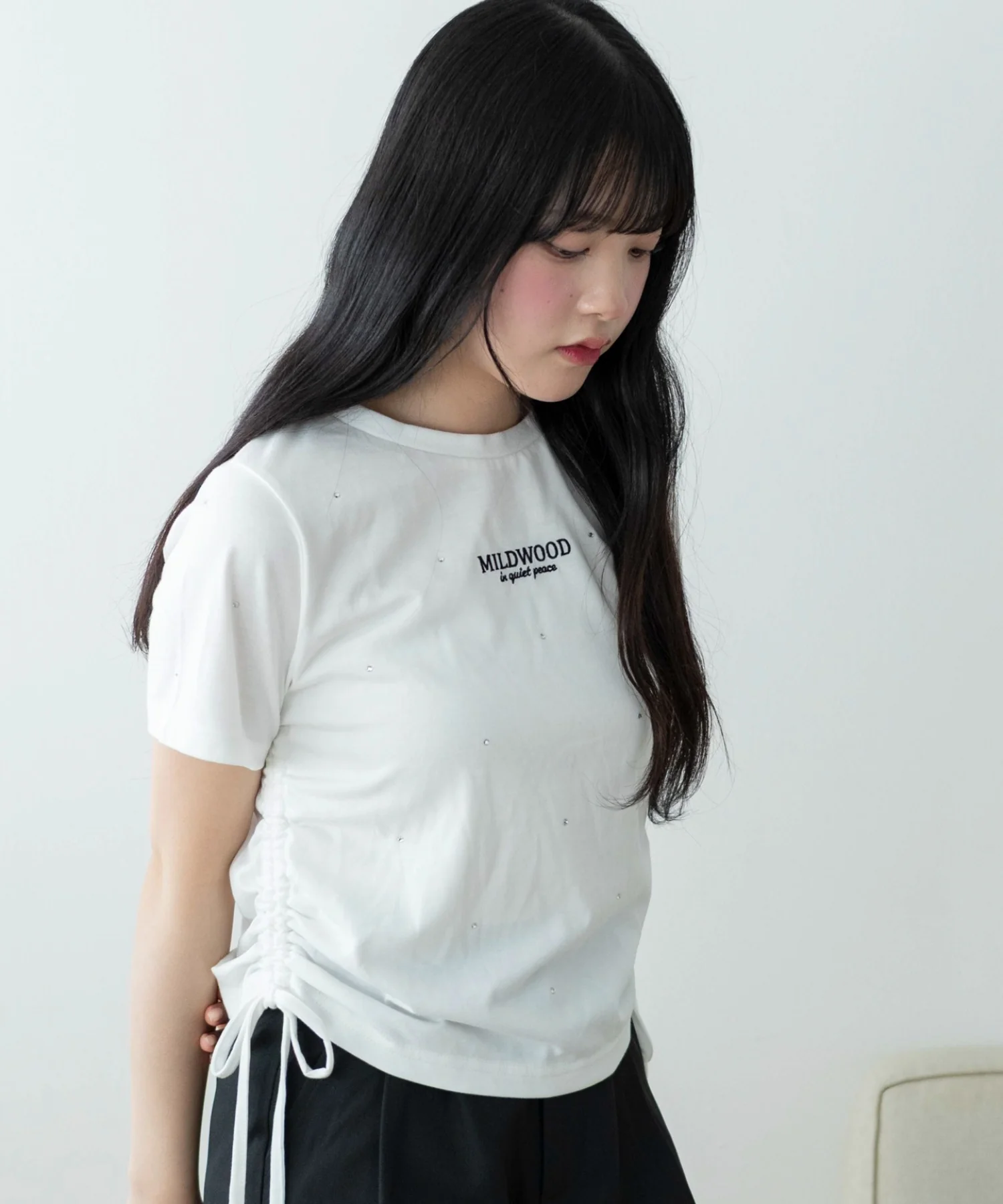 ビジューサイドドロストショートT - Image 8