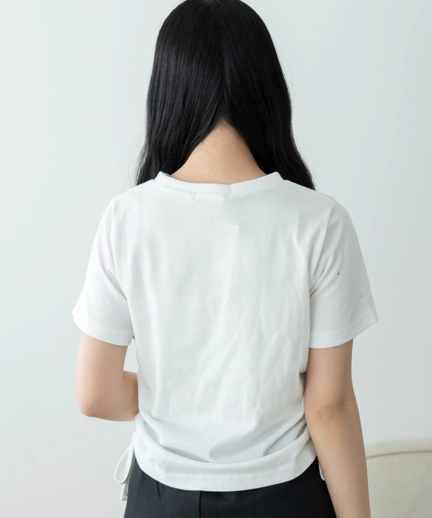 ビジューサイドドロストショートT - Image 9
