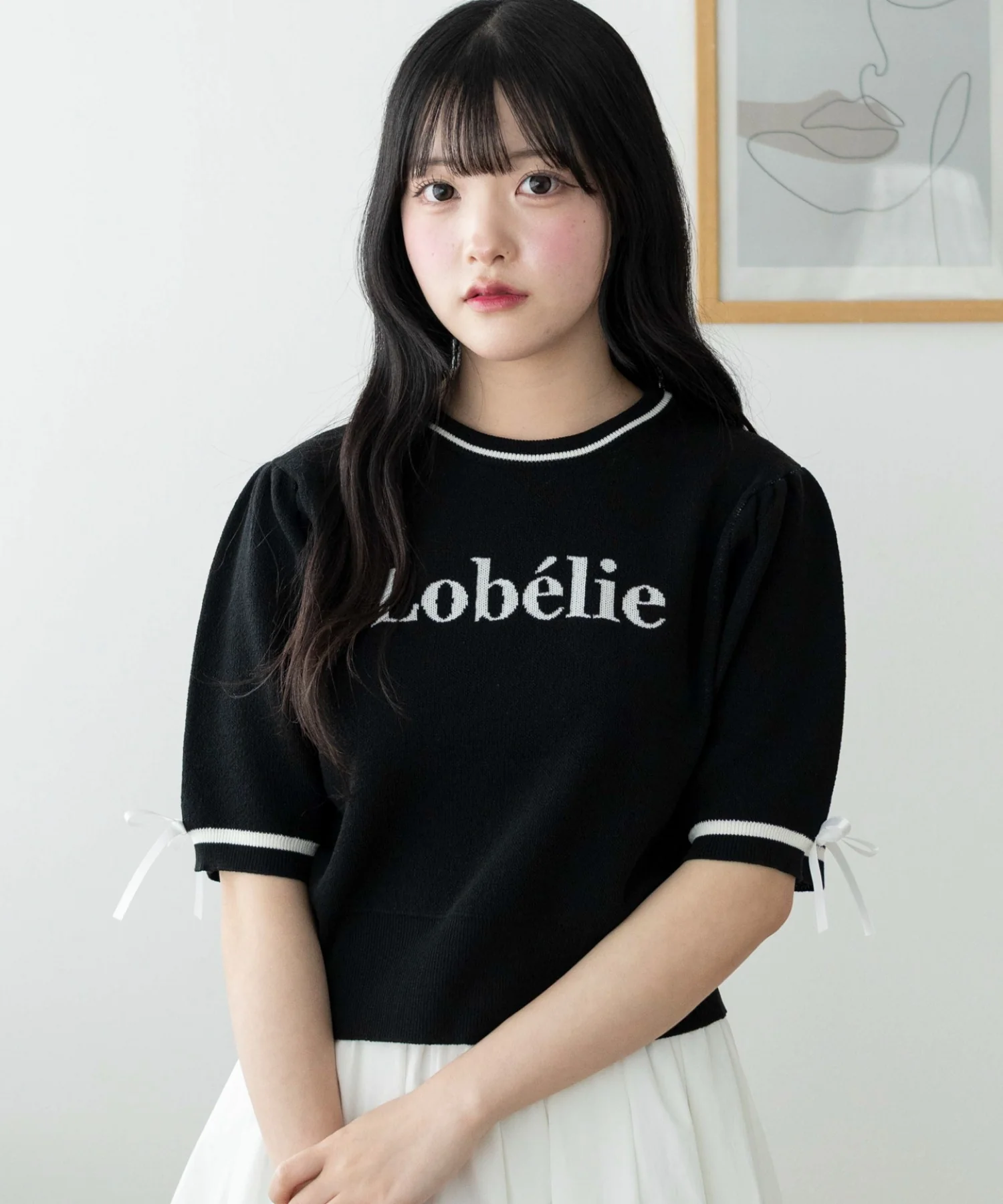 メッセージリボンポイントSSニット - Image 11