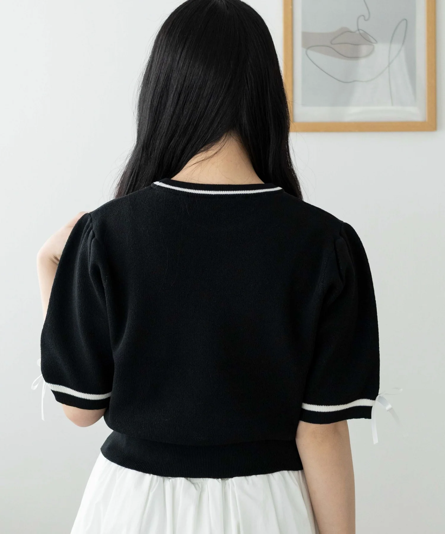 メッセージリボンポイントSSニット - Image 12