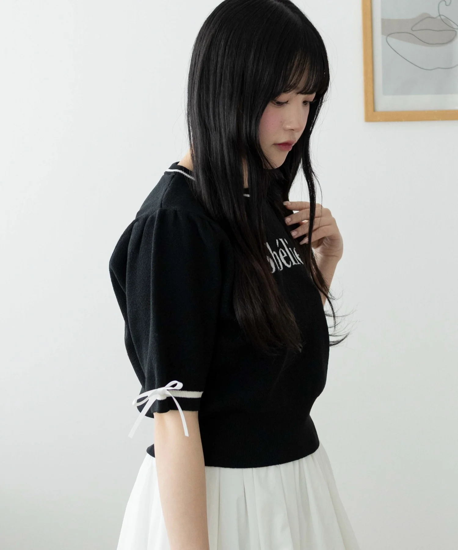 メッセージリボンポイントSSニット - Image 13