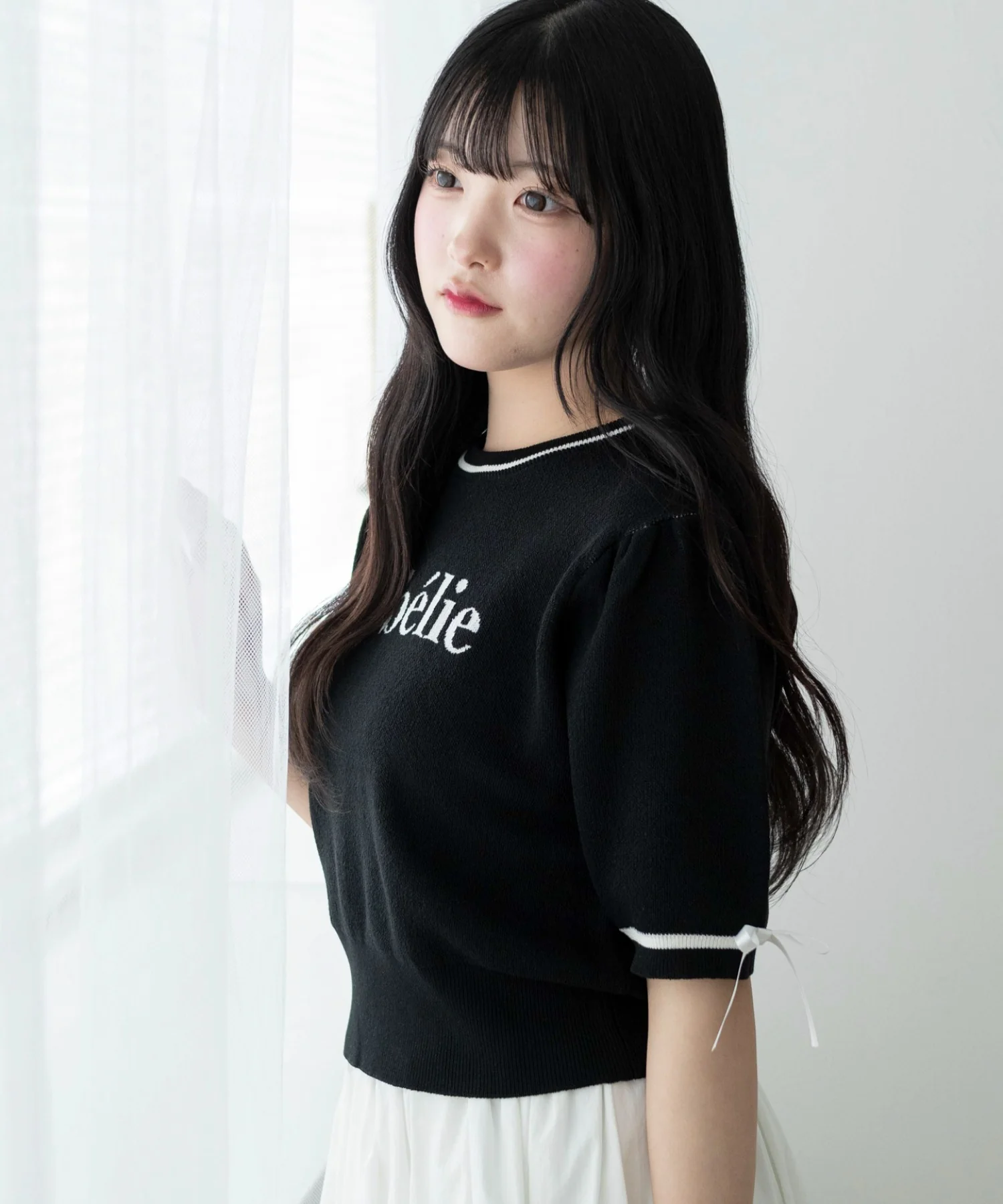 メッセージリボンポイントSSニット - Image 14