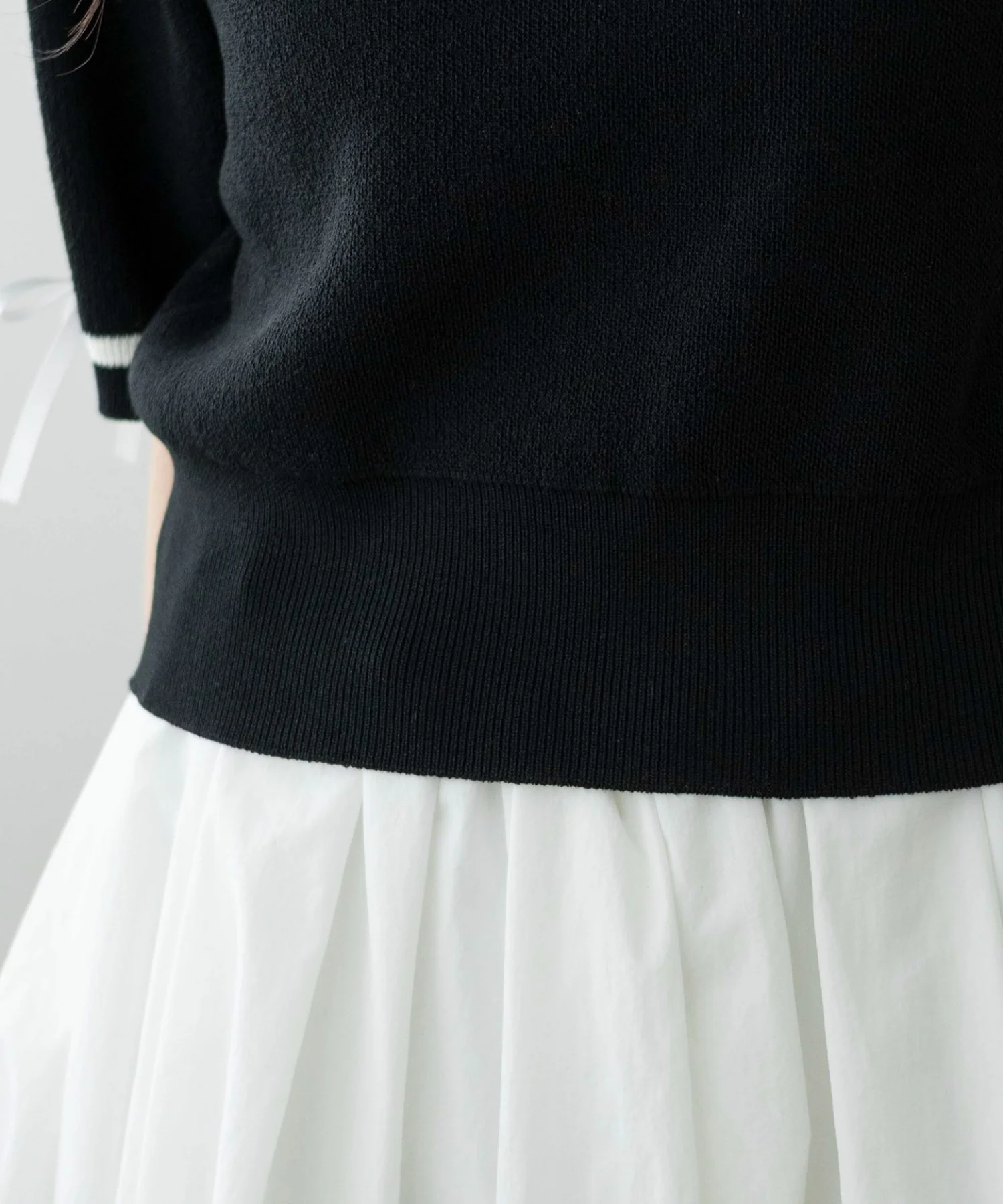 メッセージリボンポイントSSニット - Image 7