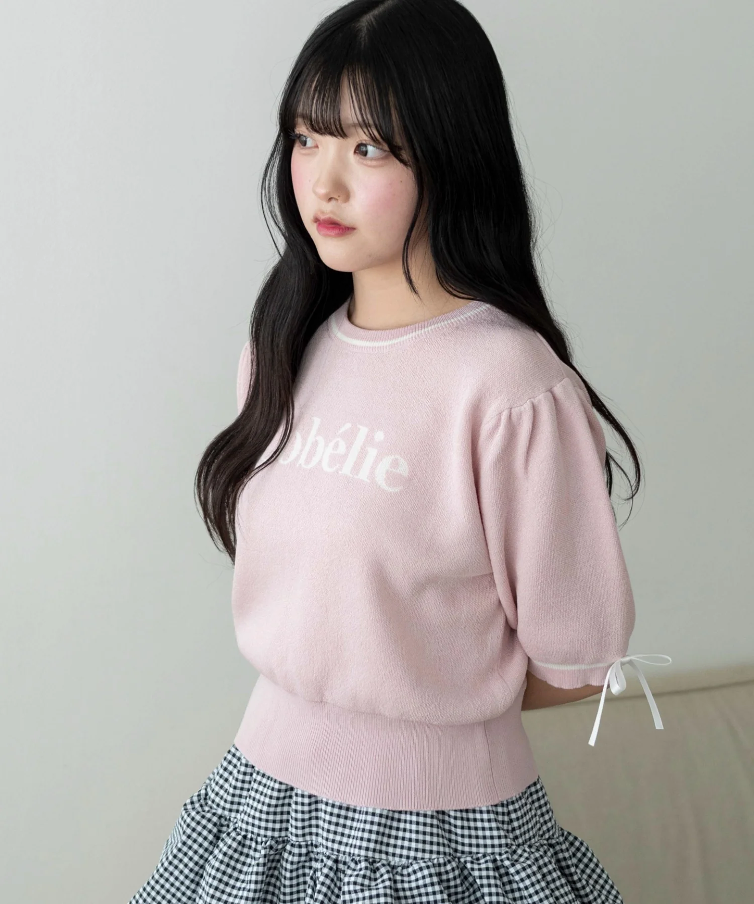 メッセージリボンポイントSSニット - Image 9