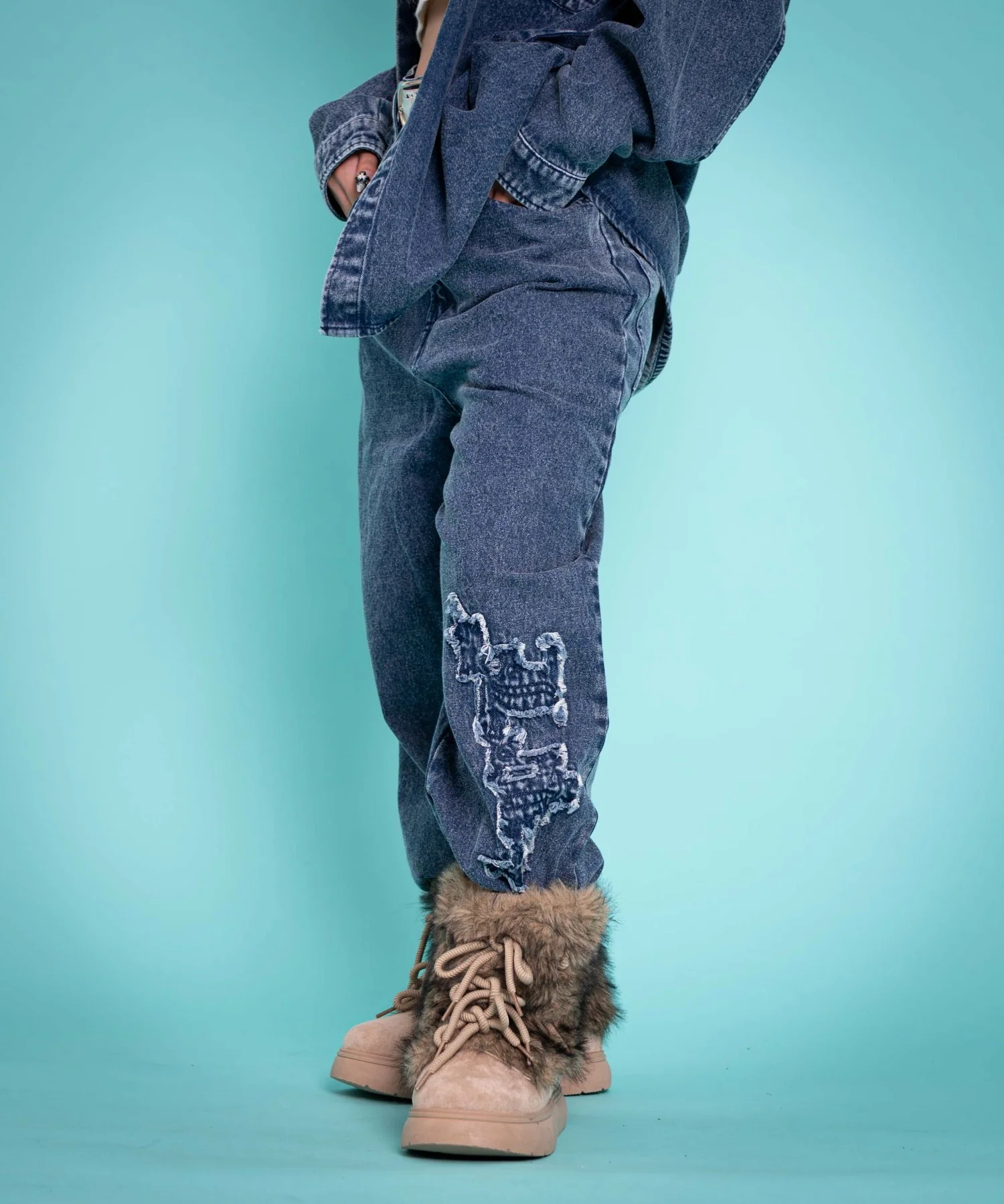 グラフィックデニムパンツ - Image 18