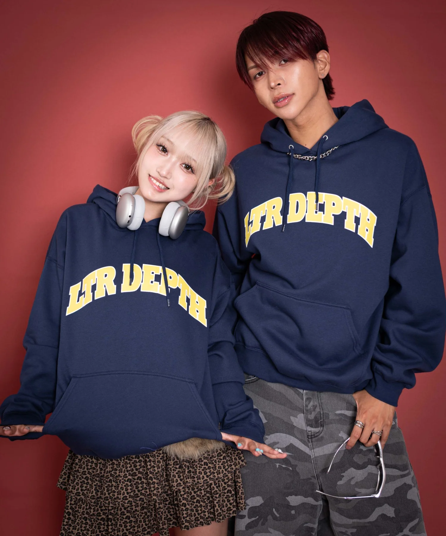 裏起毛カレッジプルパーカー