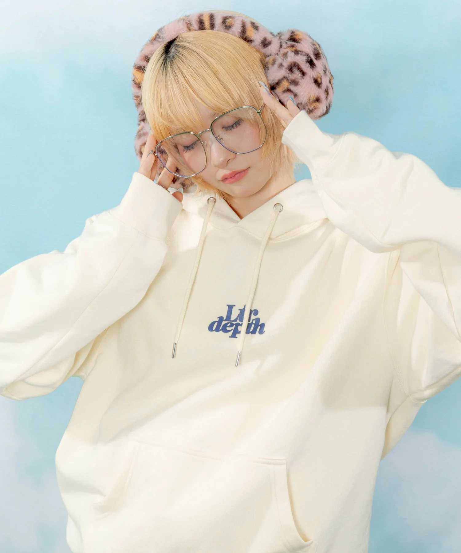 裏起毛ハートモチーフプルパーカー - Image 12