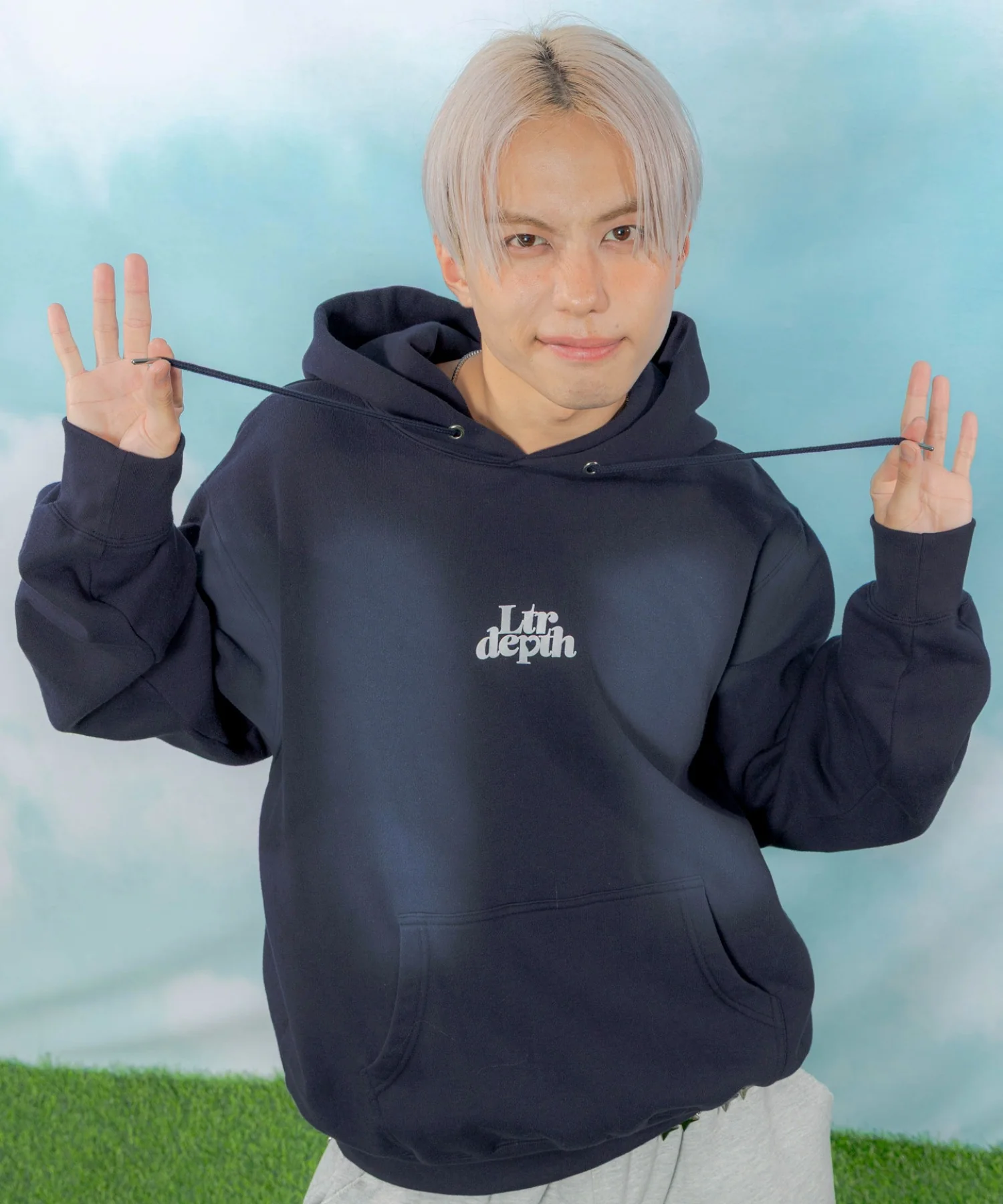 裏起毛ハートモチーフプルパーカー - Image 17