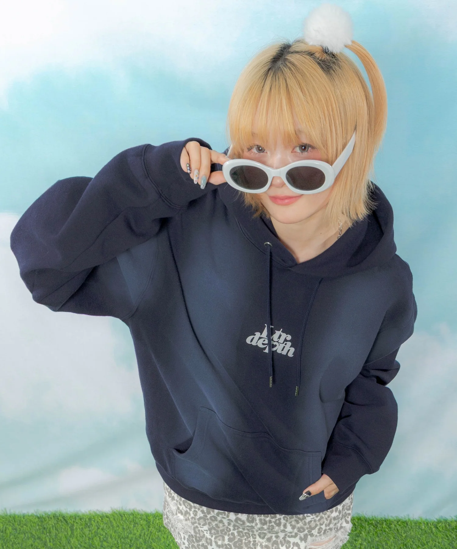 裏起毛ハートモチーフプルパーカー - Image 21