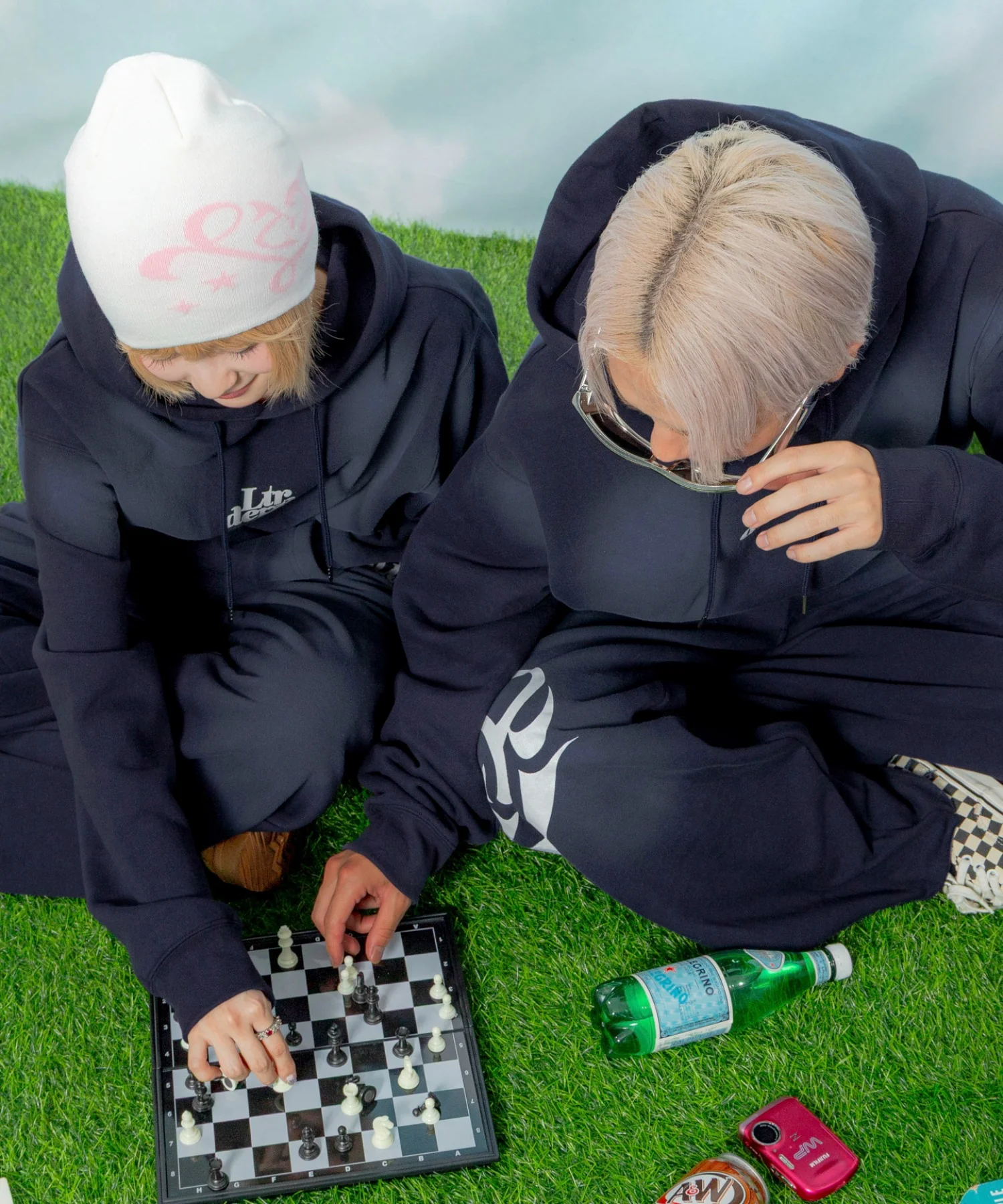 裏起毛ハートモチーフプルパーカー - Image 26