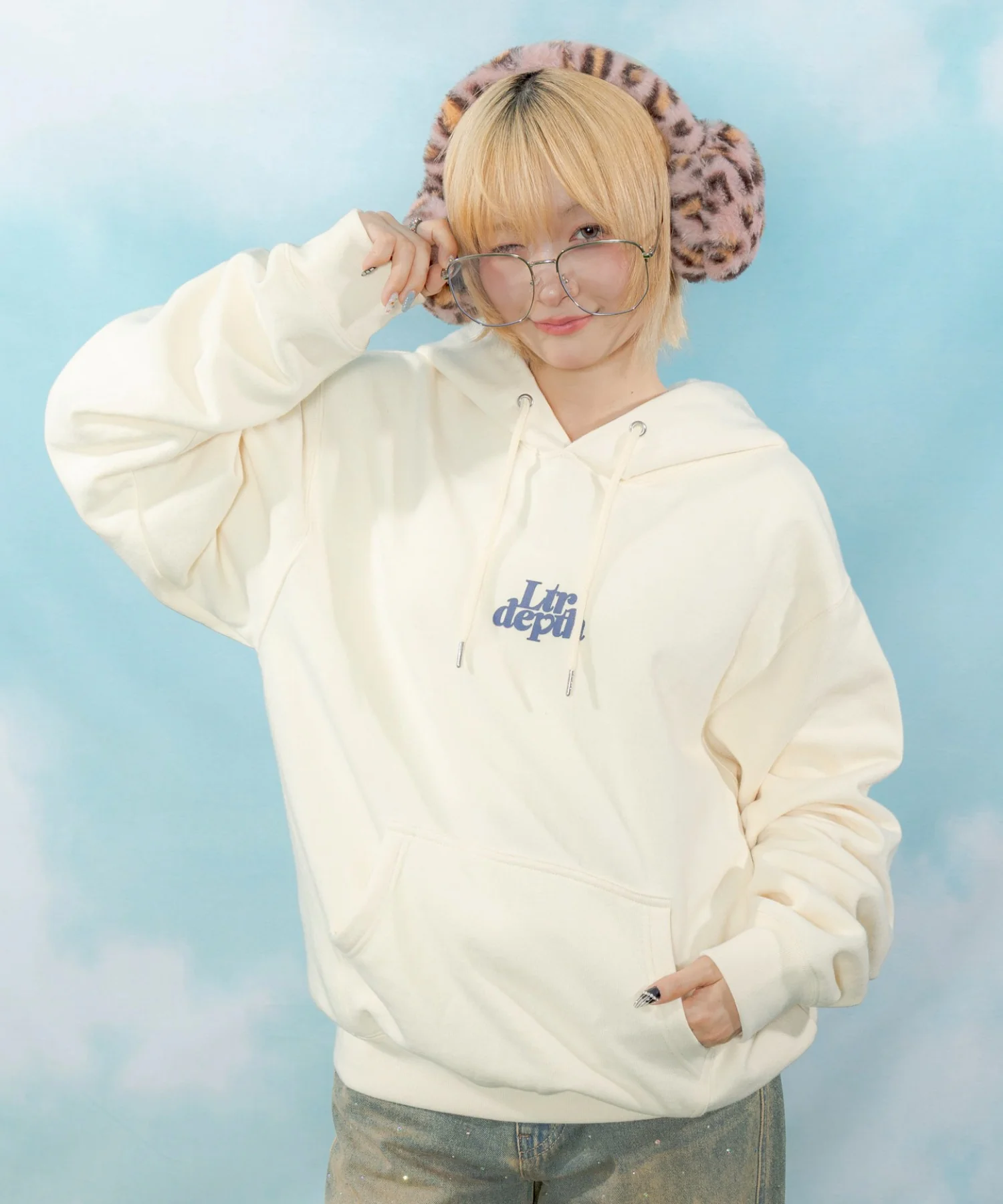 裏起毛ハートモチーフプルパーカー - Image 31