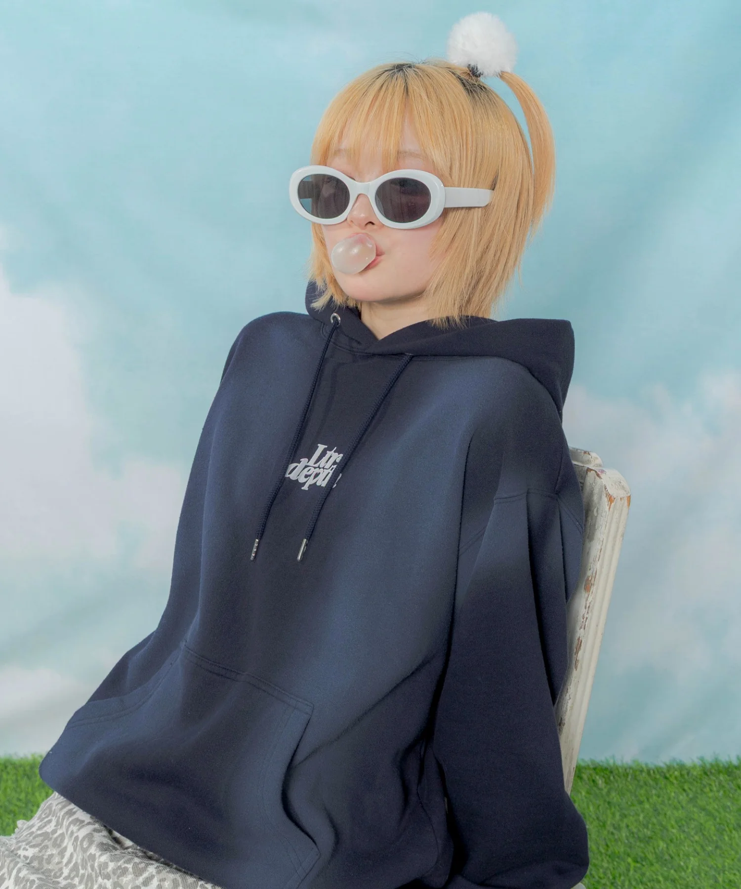 裏起毛ハートモチーフプルパーカー - Image 8