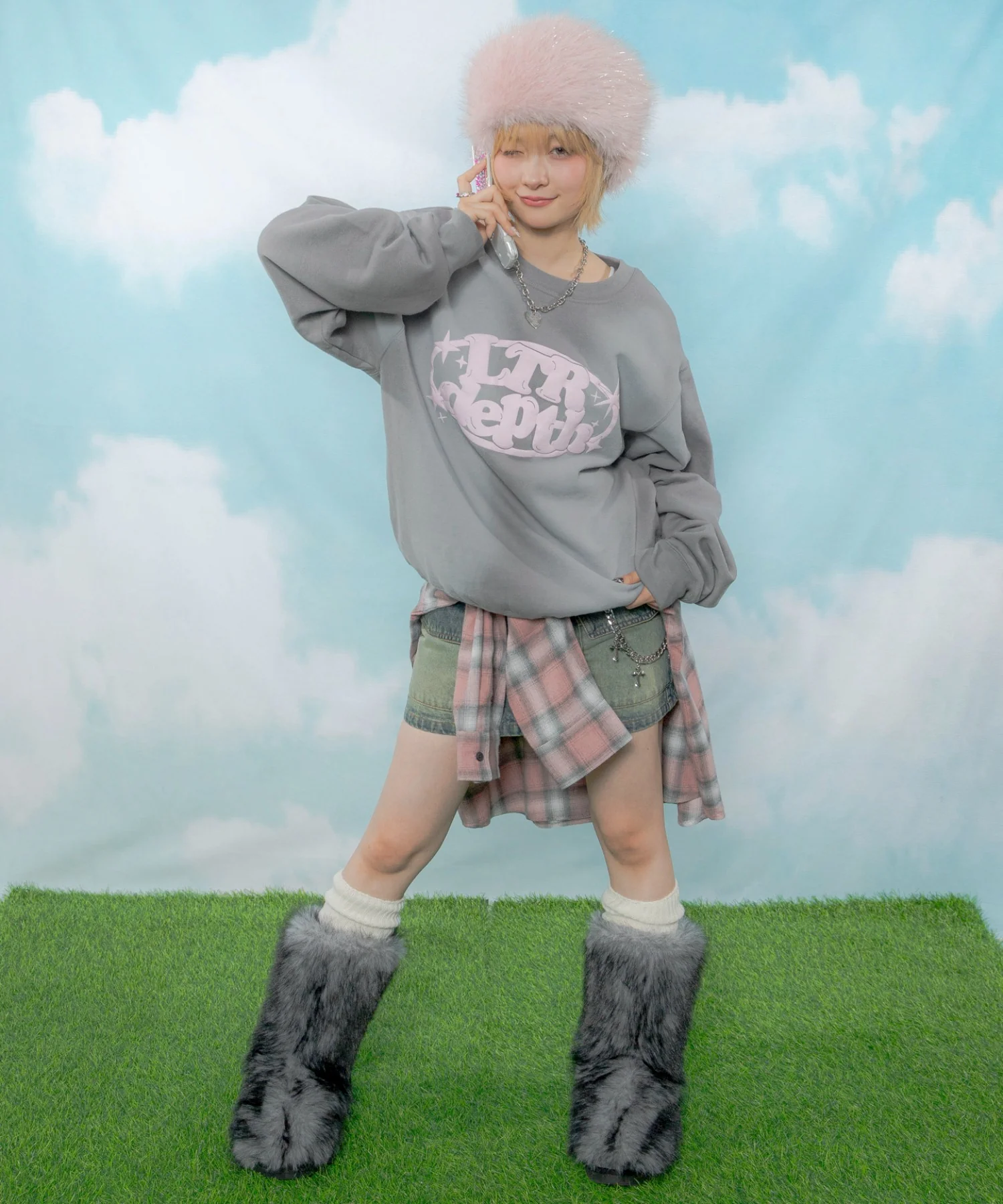 裏起毛サークルロゴプルオーバー - Image 10