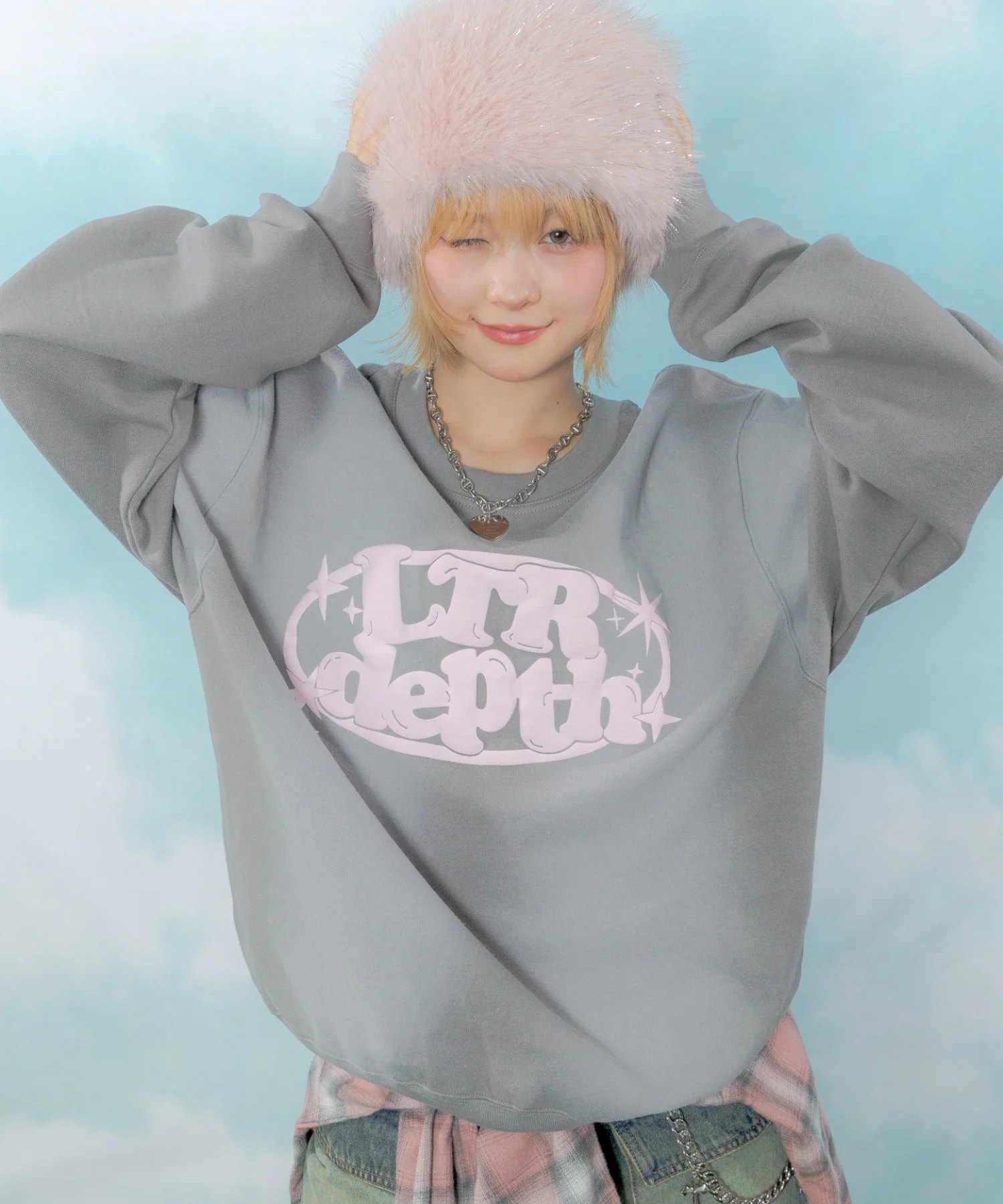 裏起毛サークルロゴプルオーバー - Image 16