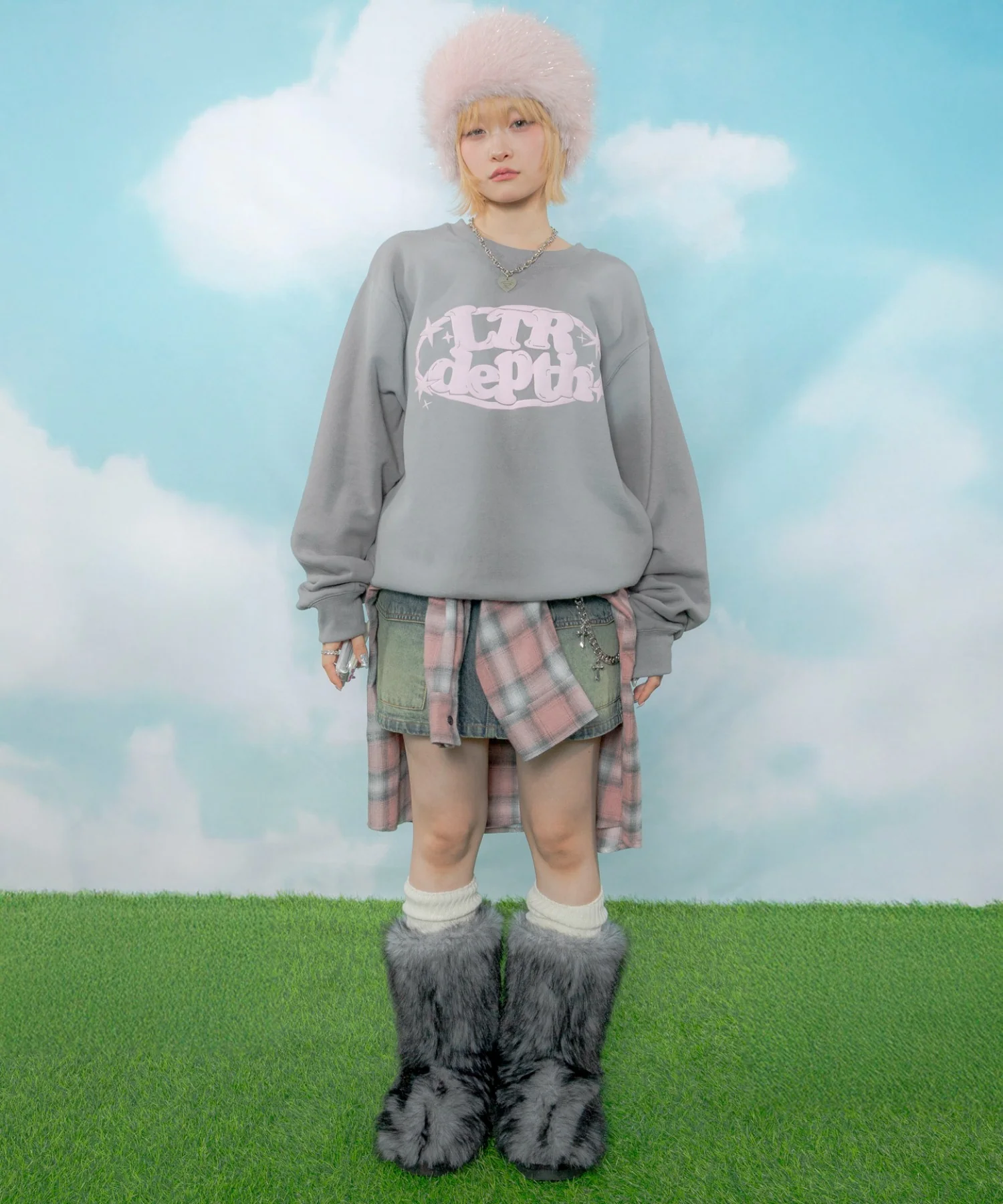 裏起毛サークルロゴプルオーバー - Image 18