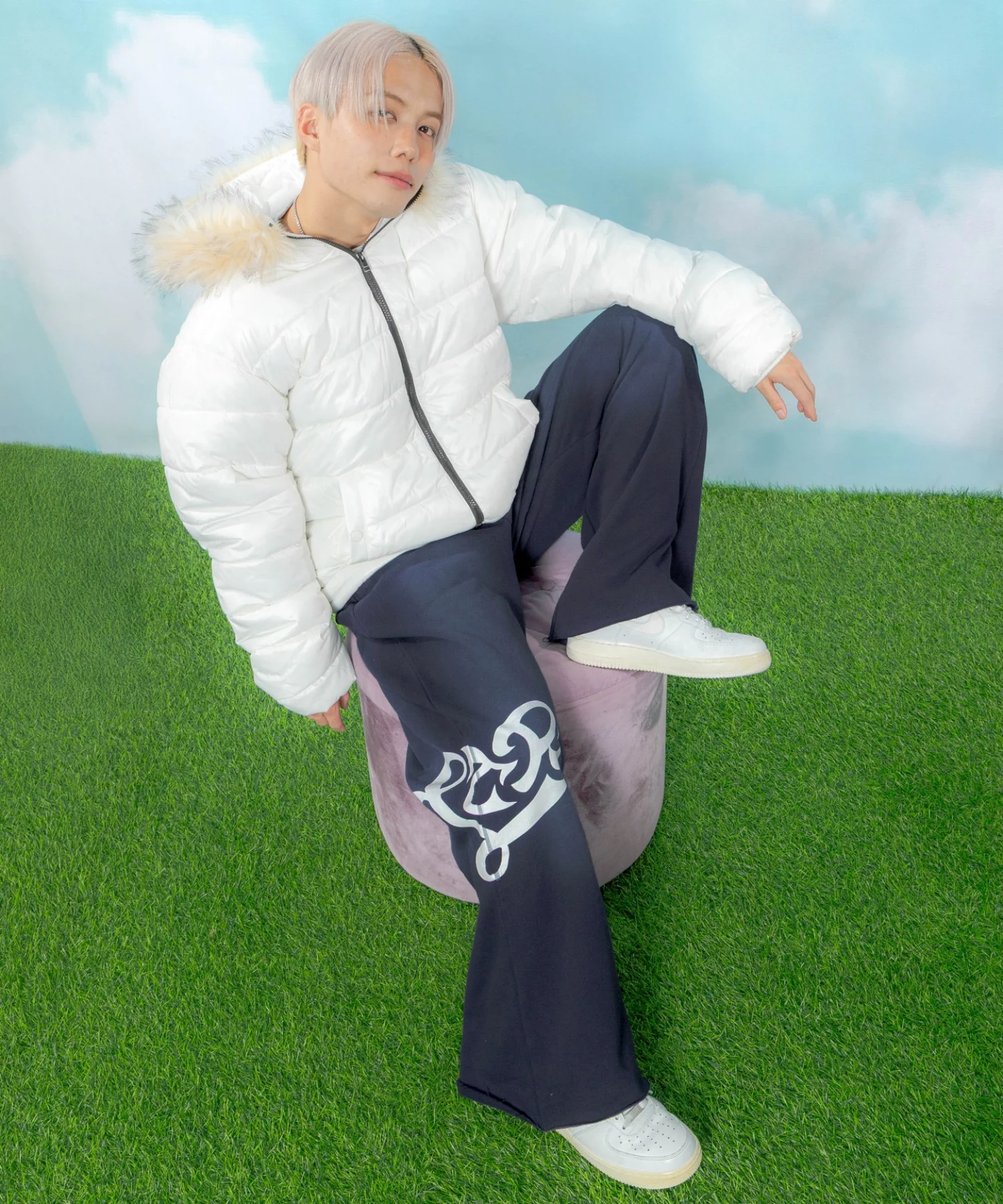 裏起毛ハートモチーフスウェットパンツ - Image 13