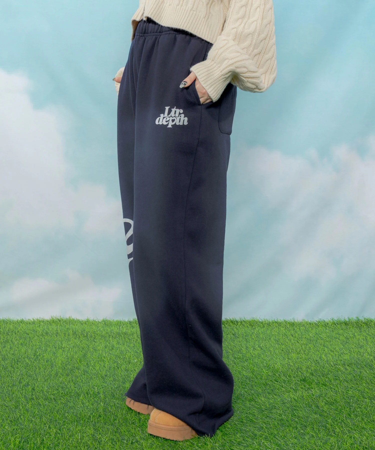 裏起毛ハートモチーフスウェットパンツ - Image 16