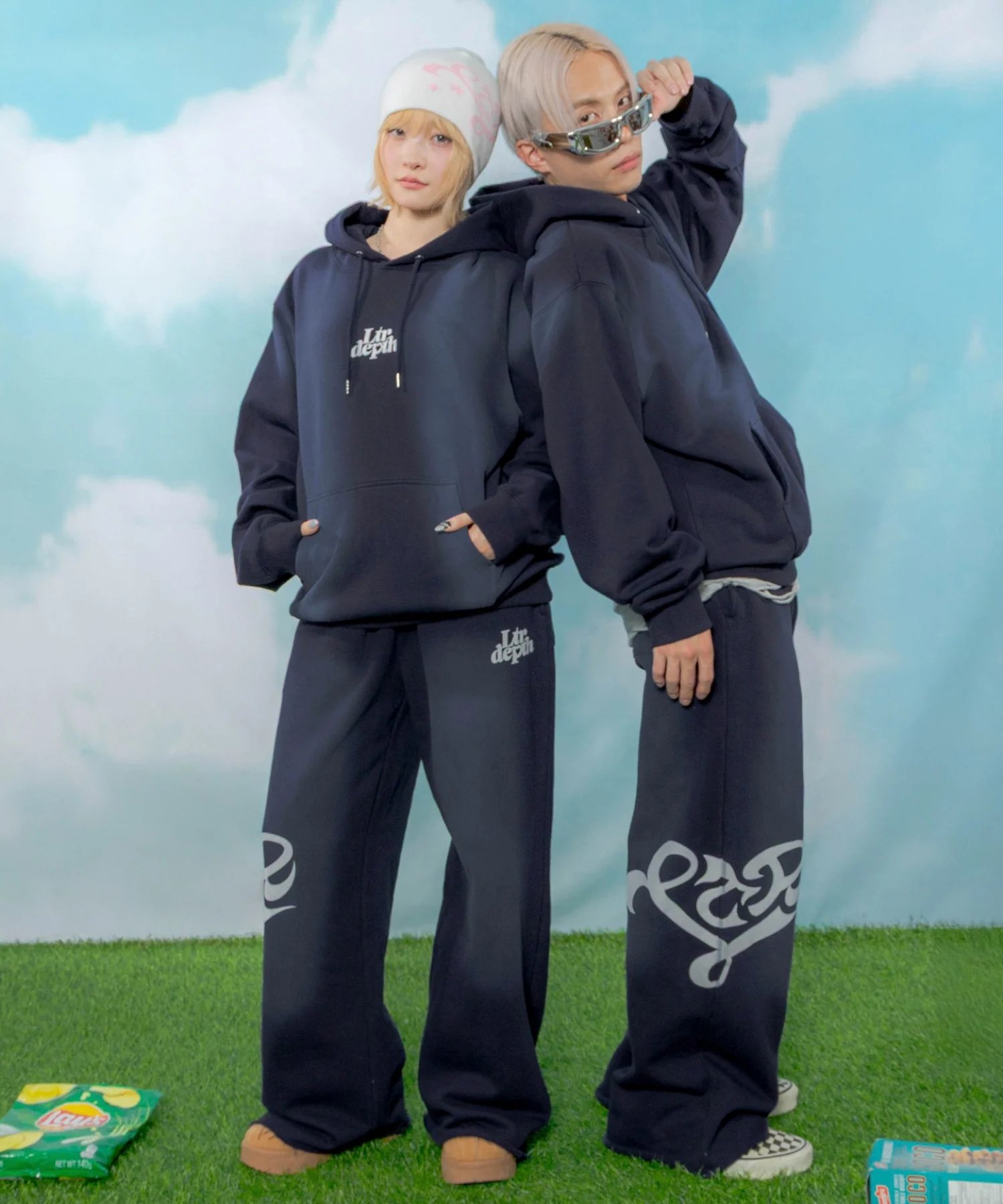 裏起毛ハートモチーフスウェットパンツ - Image 21