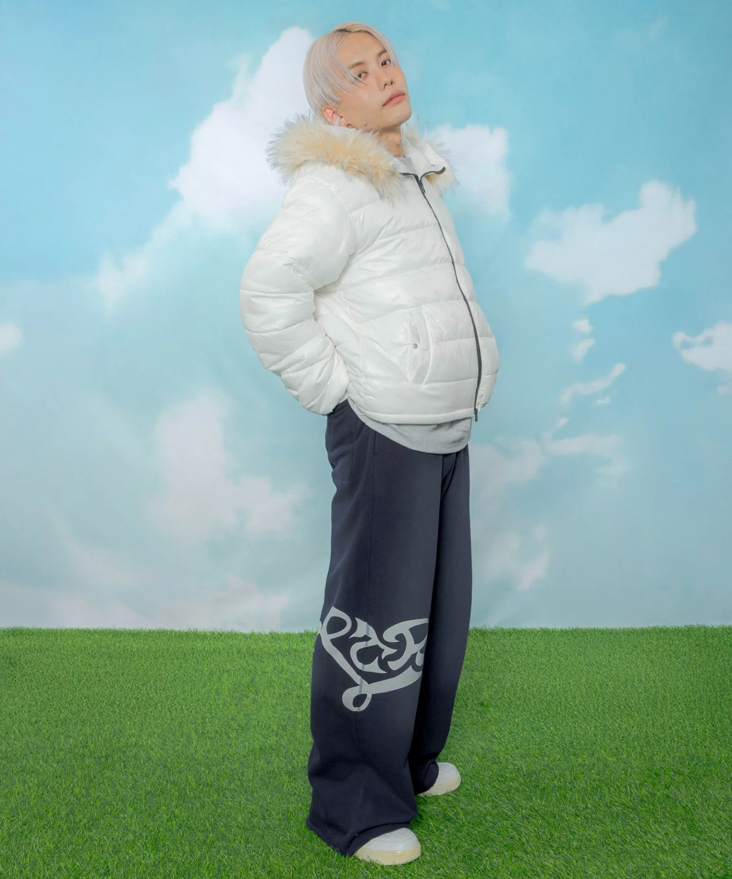 裏起毛ハートモチーフスウェットパンツ - Image 5