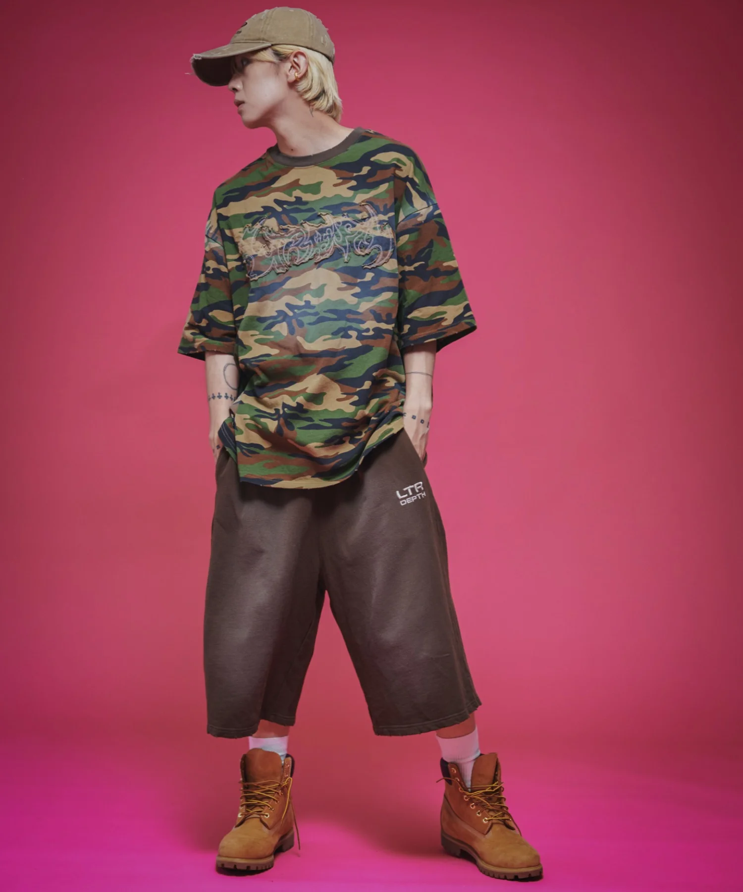 ダメージアップリケショートパンツ - Image 8