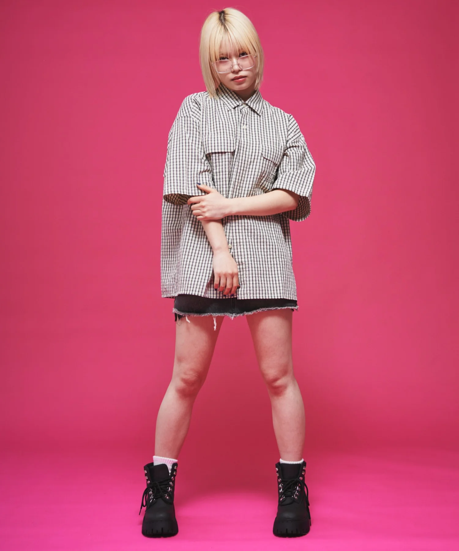 ミニマムチェックロゴシャツ（SS） - Image 12