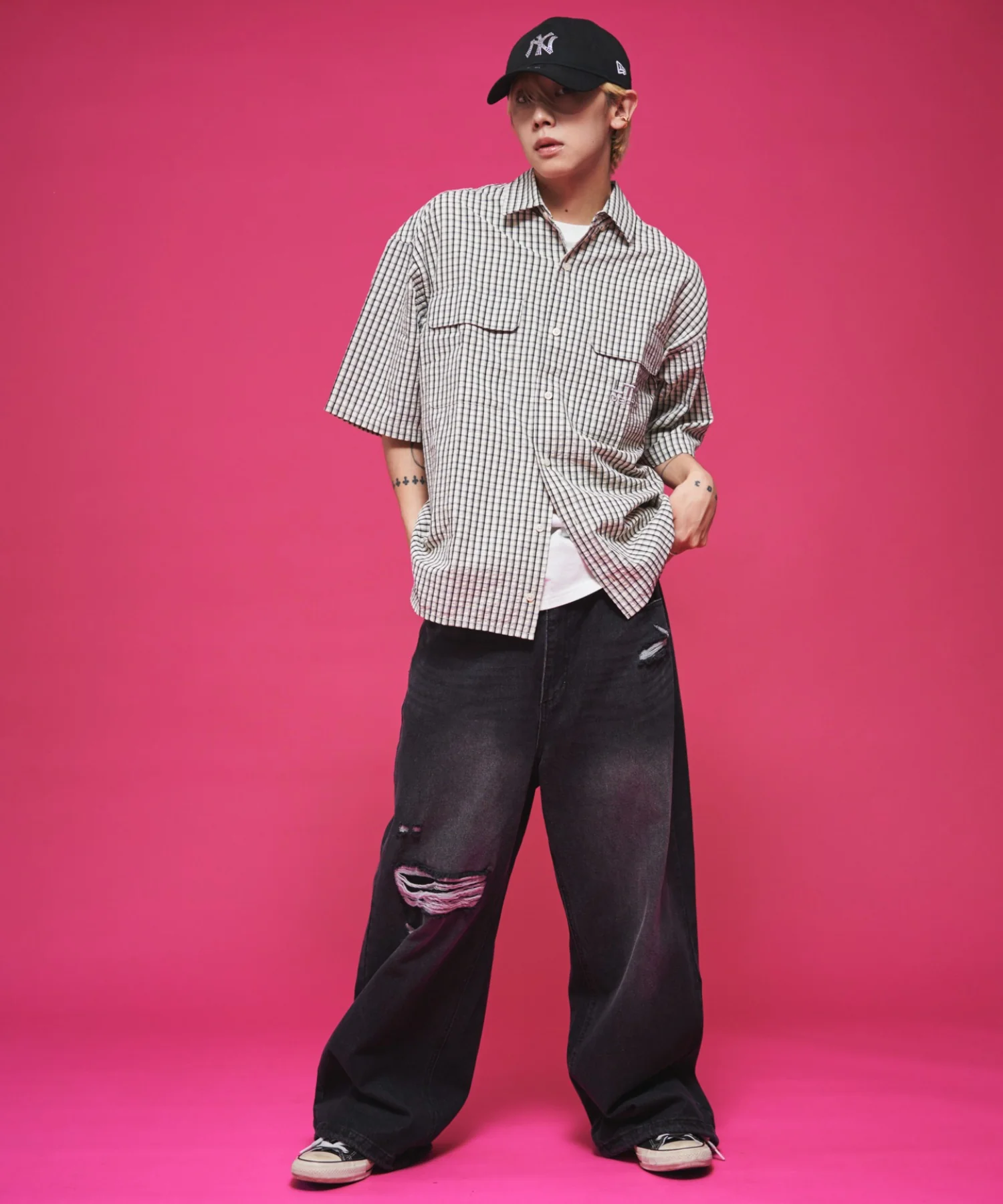 ミニマムチェックロゴシャツ（SS） - Image 30