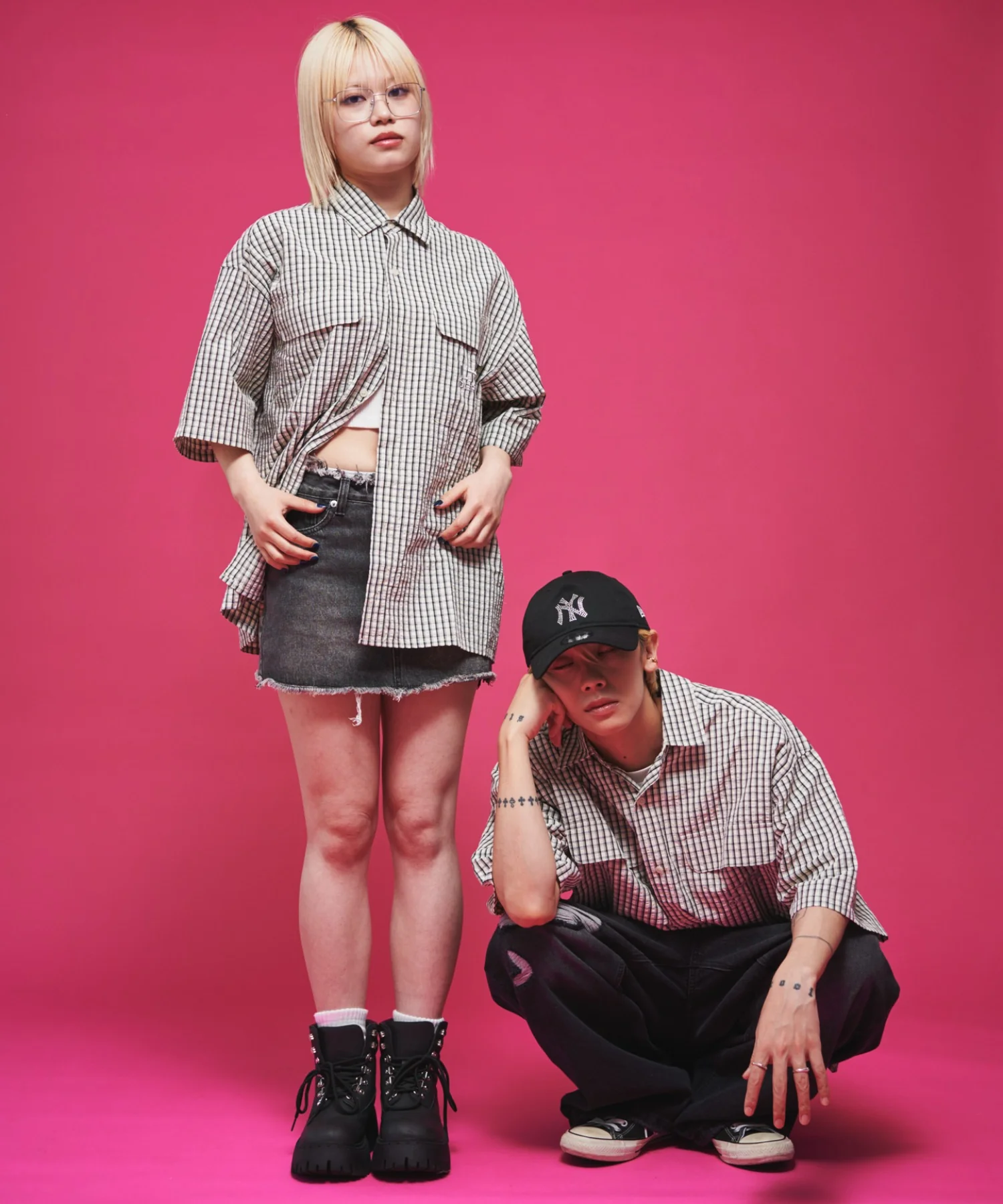 ミニマムチェックロゴシャツ（SS） - Image 6