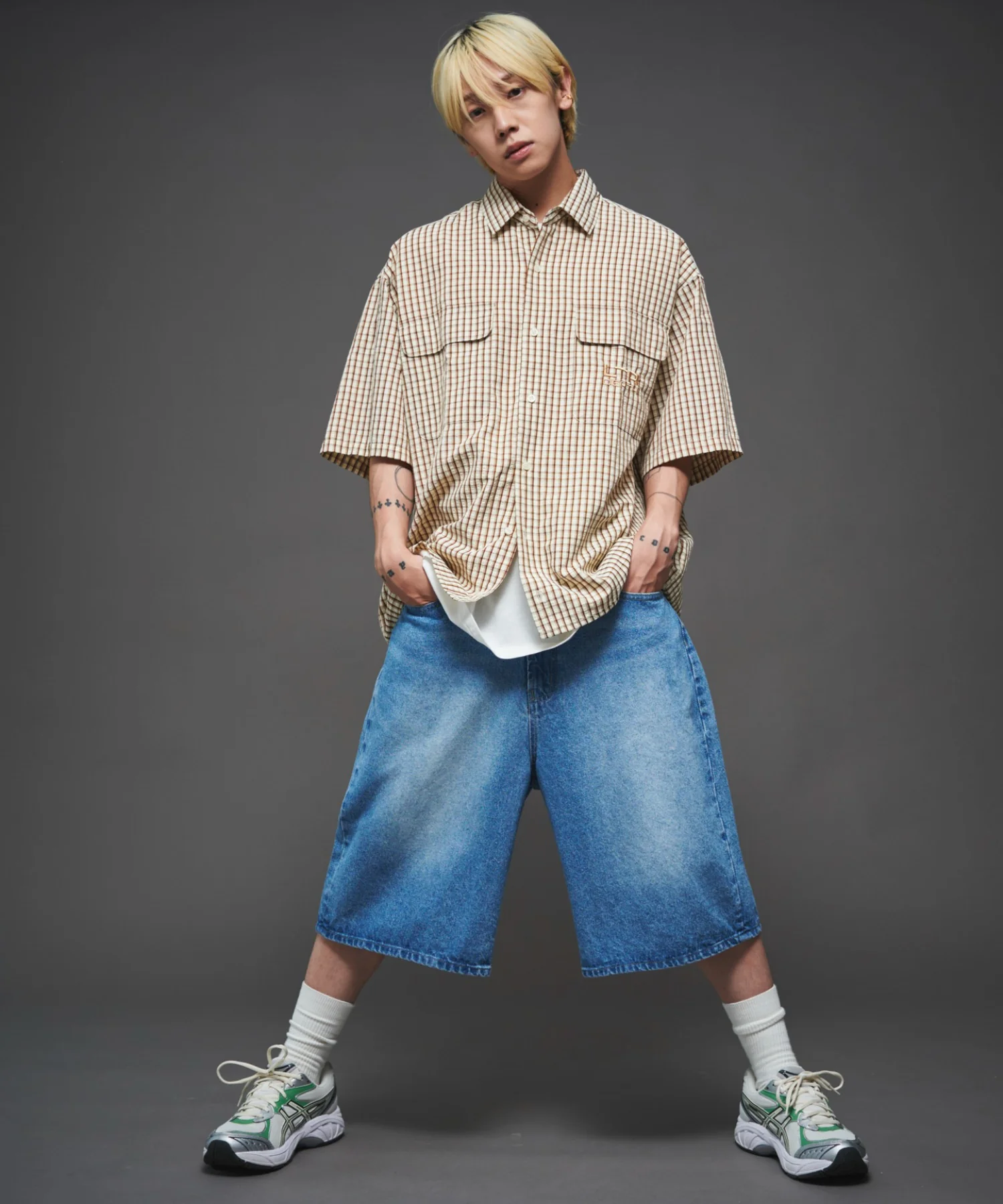 ミニマムチェックロゴシャツ（SS） - Image 9