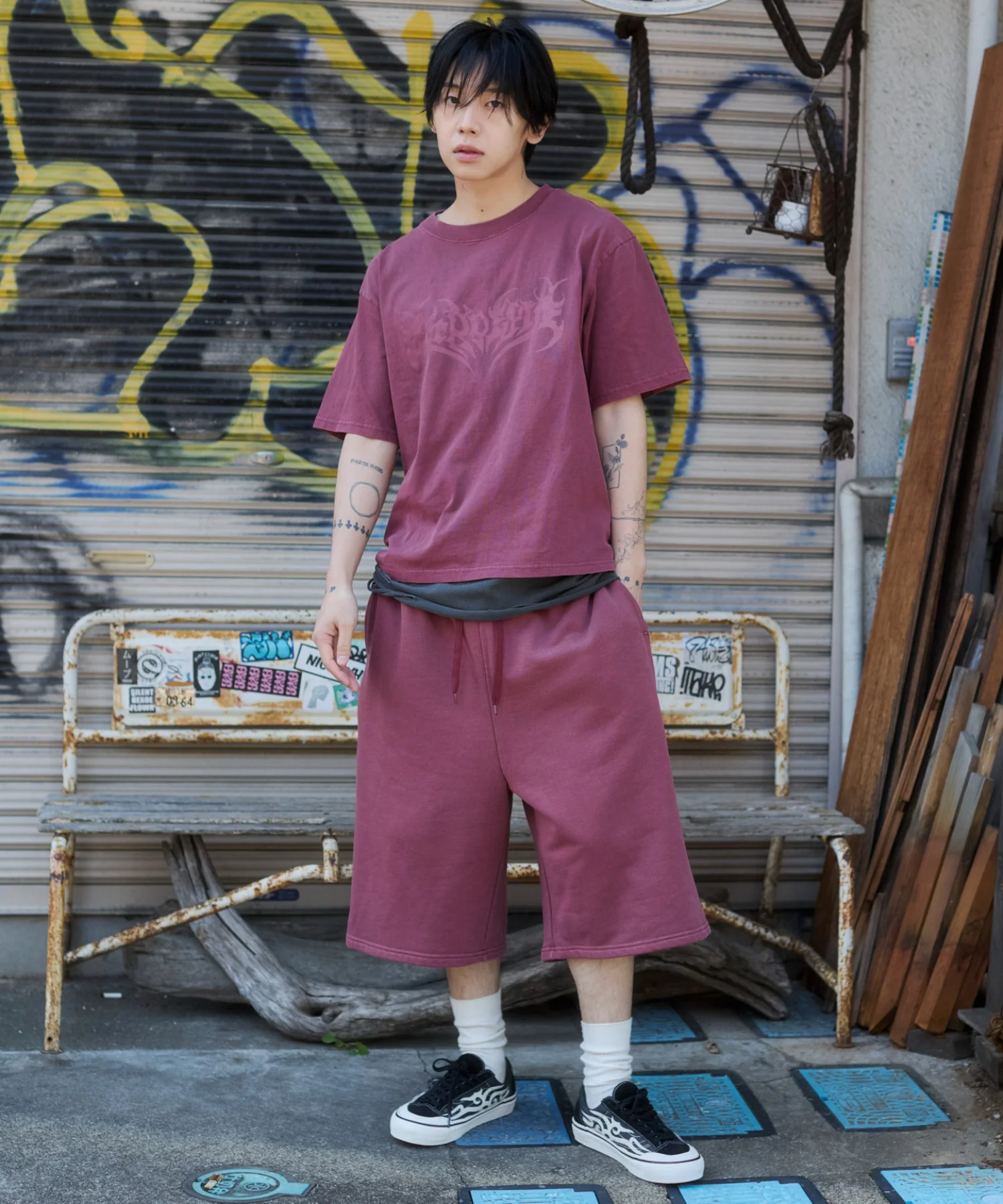 ピグメントグラフィックショーツ - Image 35