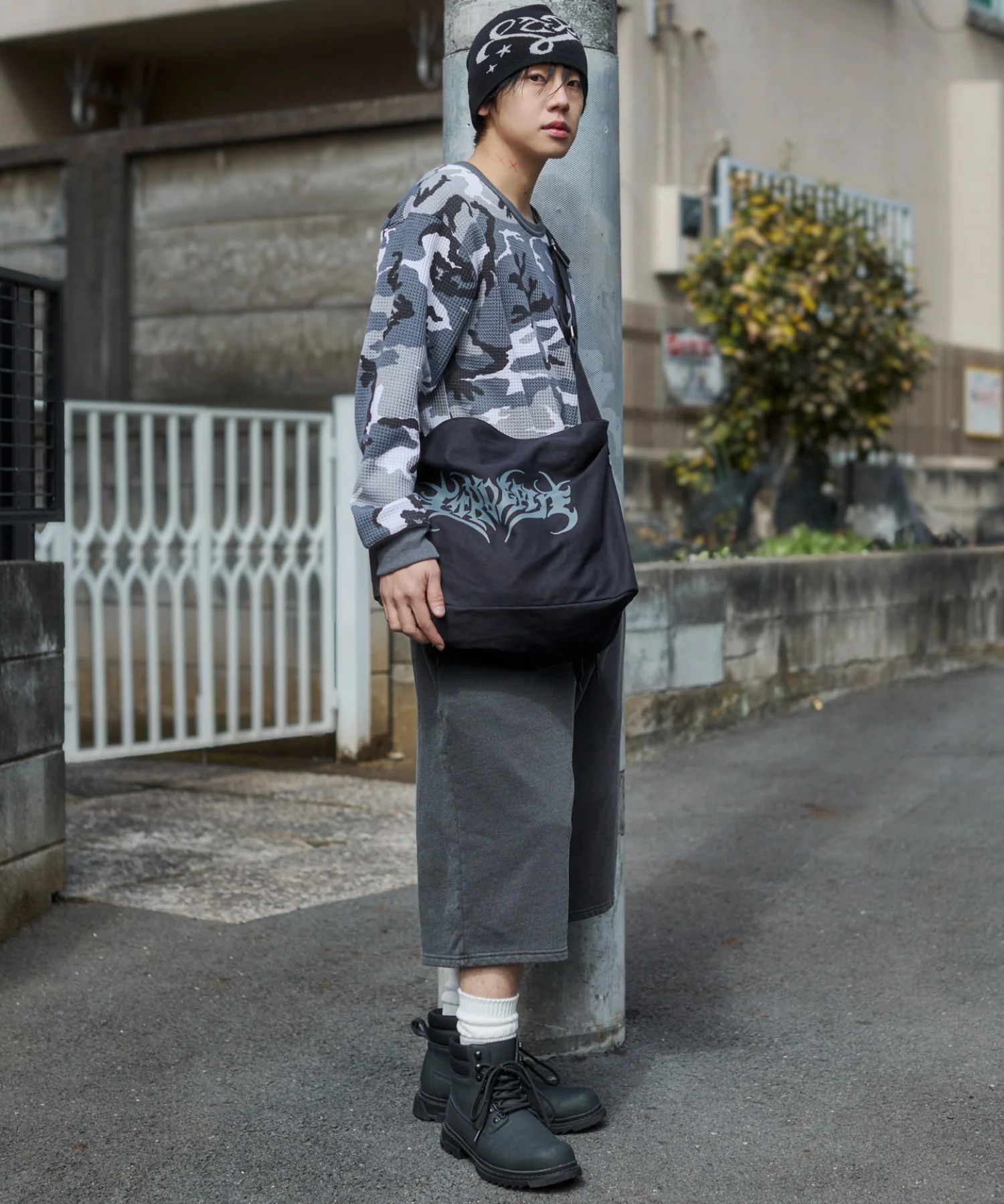 キャンバスショルダーバッグ - Image 8