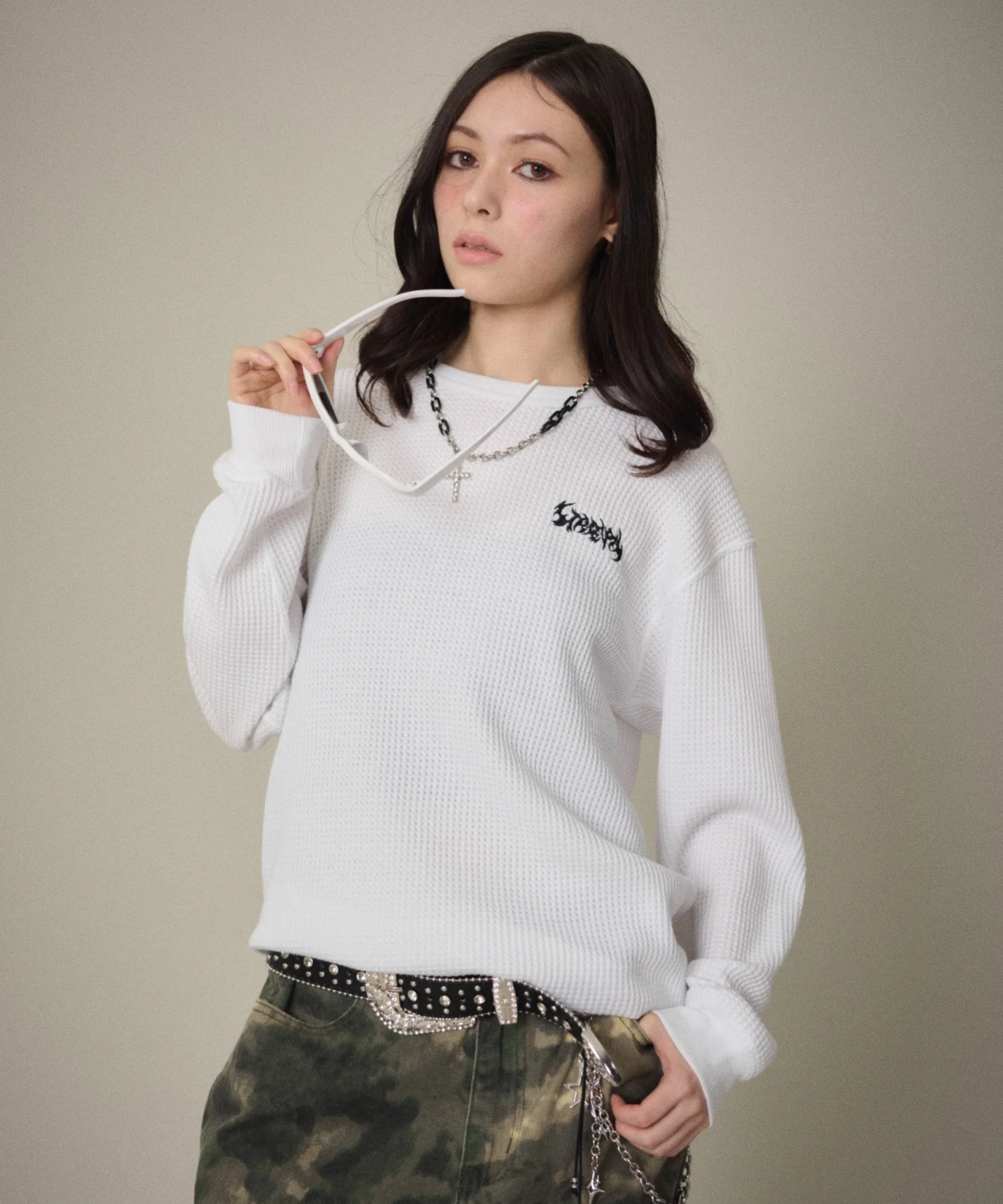 ワッフルロゴT（LS） - Image 9