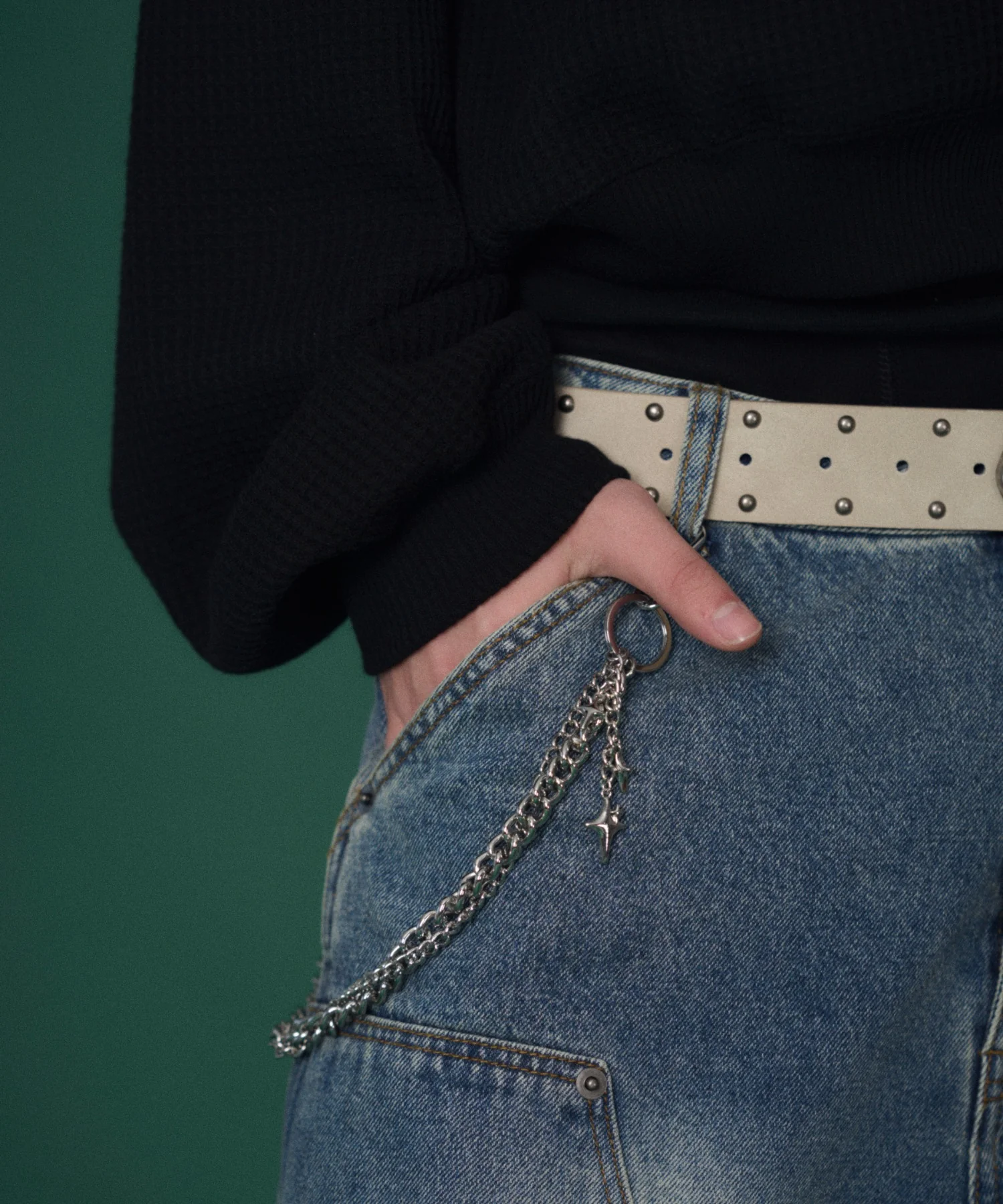 ワッフルグラフィックカットZIPパーカー - Image 20