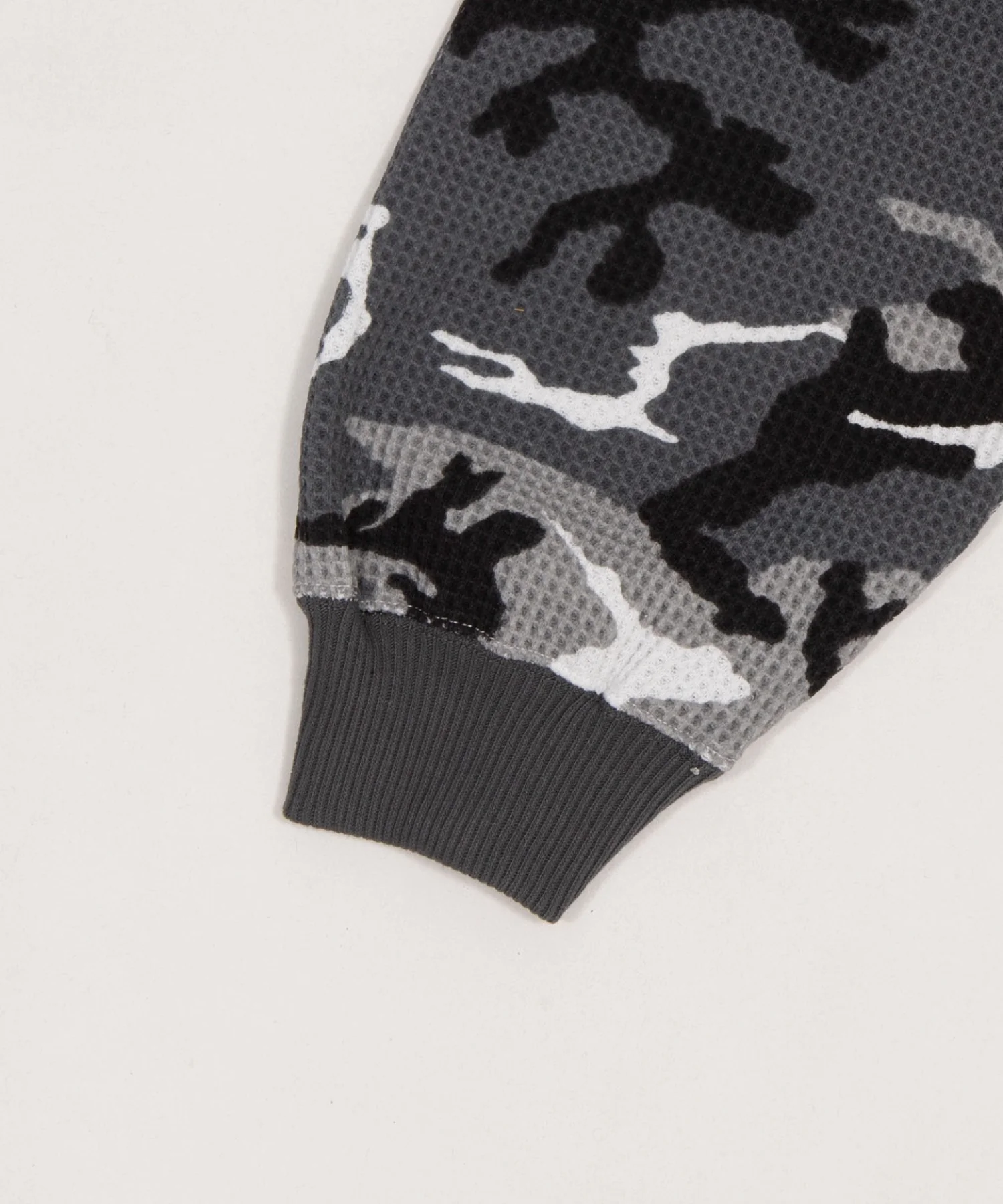 ワッフルグラフィックカットZIPパーカー - Image 43