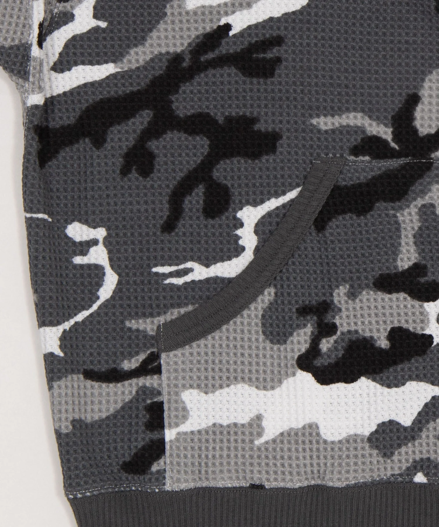 ワッフルグラフィックカットZIPパーカー - Image 45