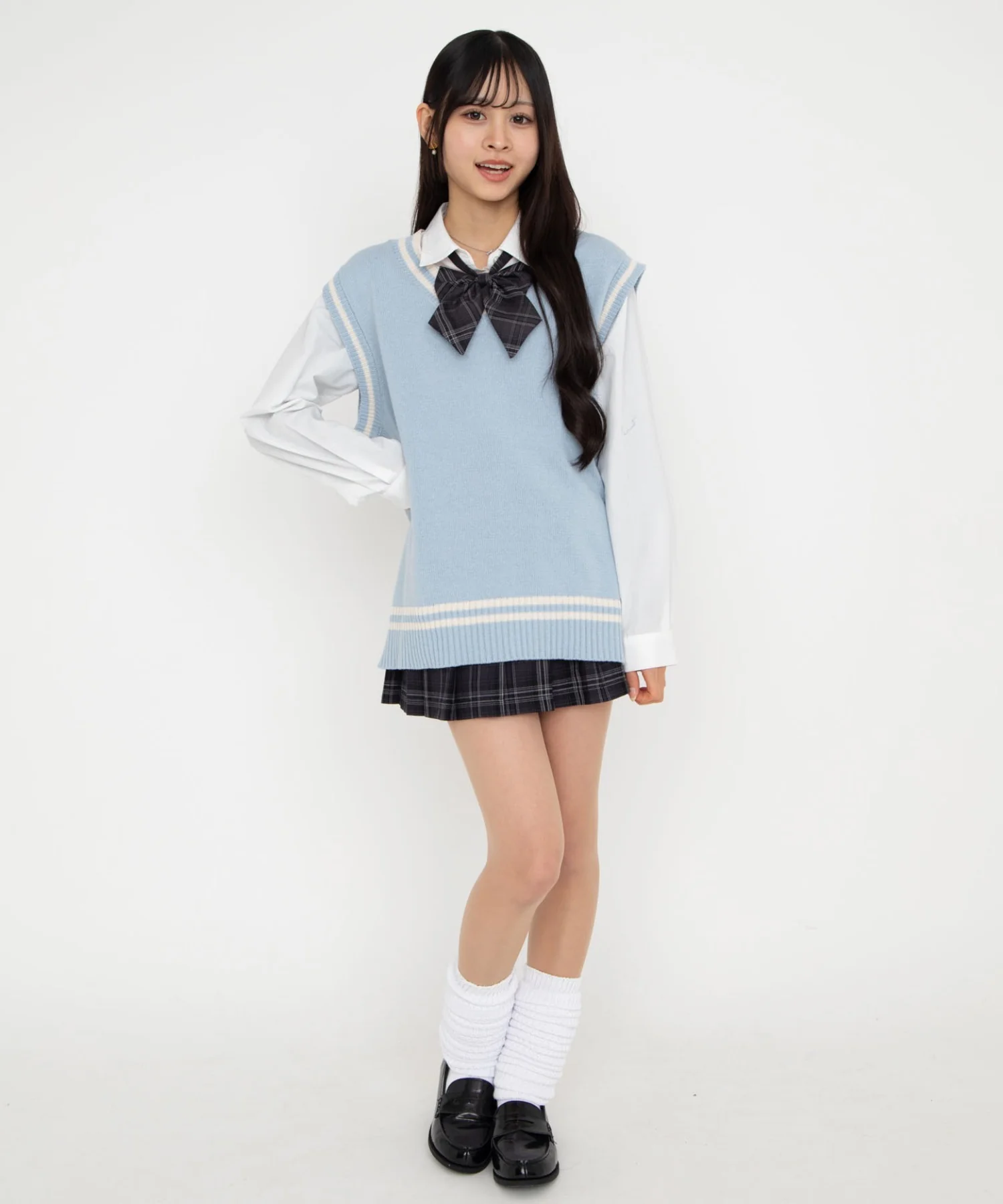 ラインスクールニットベスト - Image 12