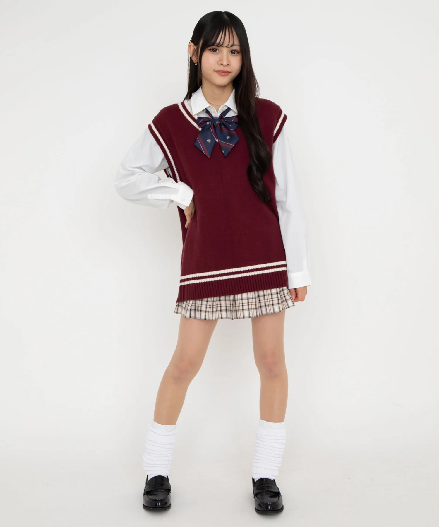 ラインスクールニットベスト - Image 16