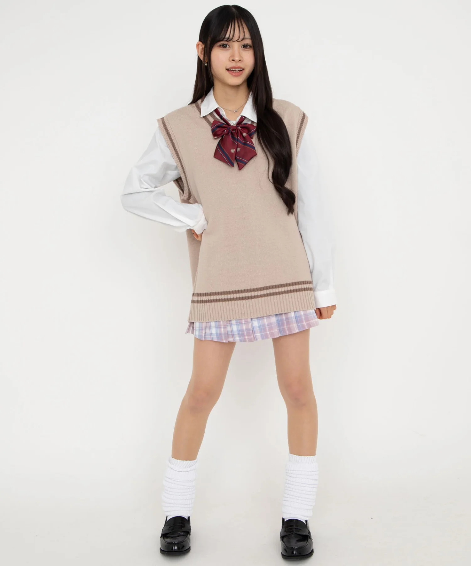 ラインスクールニットベスト - Image 17